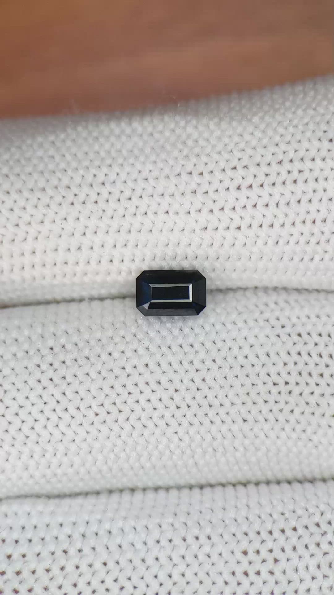 1.09 Ct. Greenish Blue Sapphire from Ceylon (Sri Lanka) Size Video