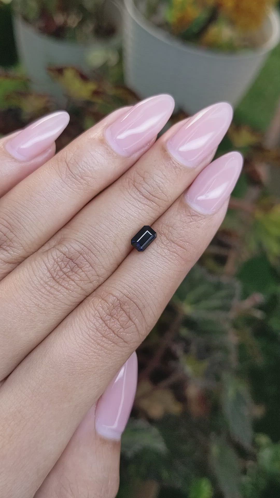 1.09 Ct. Greenish Blue Sapphire from Ceylon (Sri Lanka) Size Video