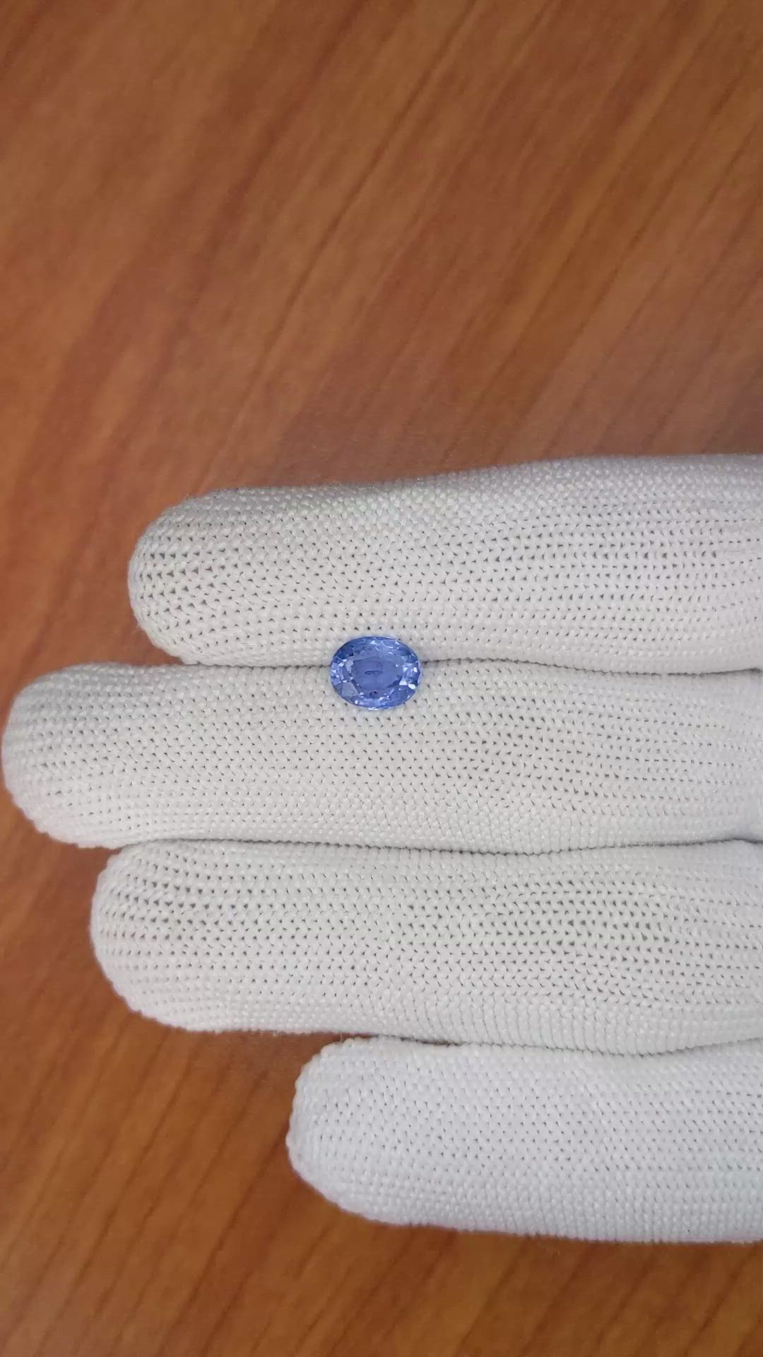 1.66 Ct. Blue Sapphire from Ceylon (Sri Lanka) Size Video