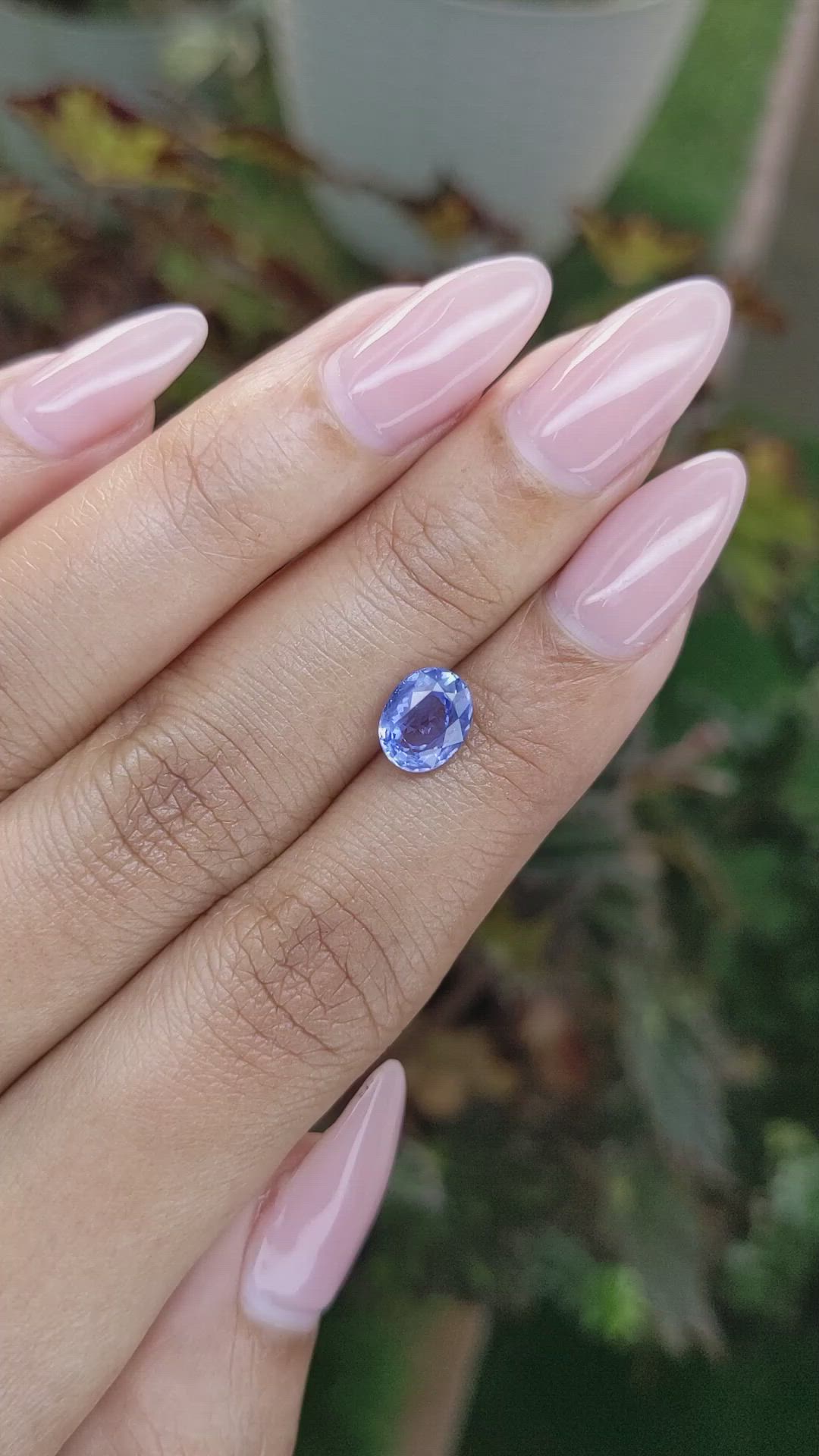 1.66 Ct. Blue Sapphire from Ceylon (Sri Lanka) Size Video