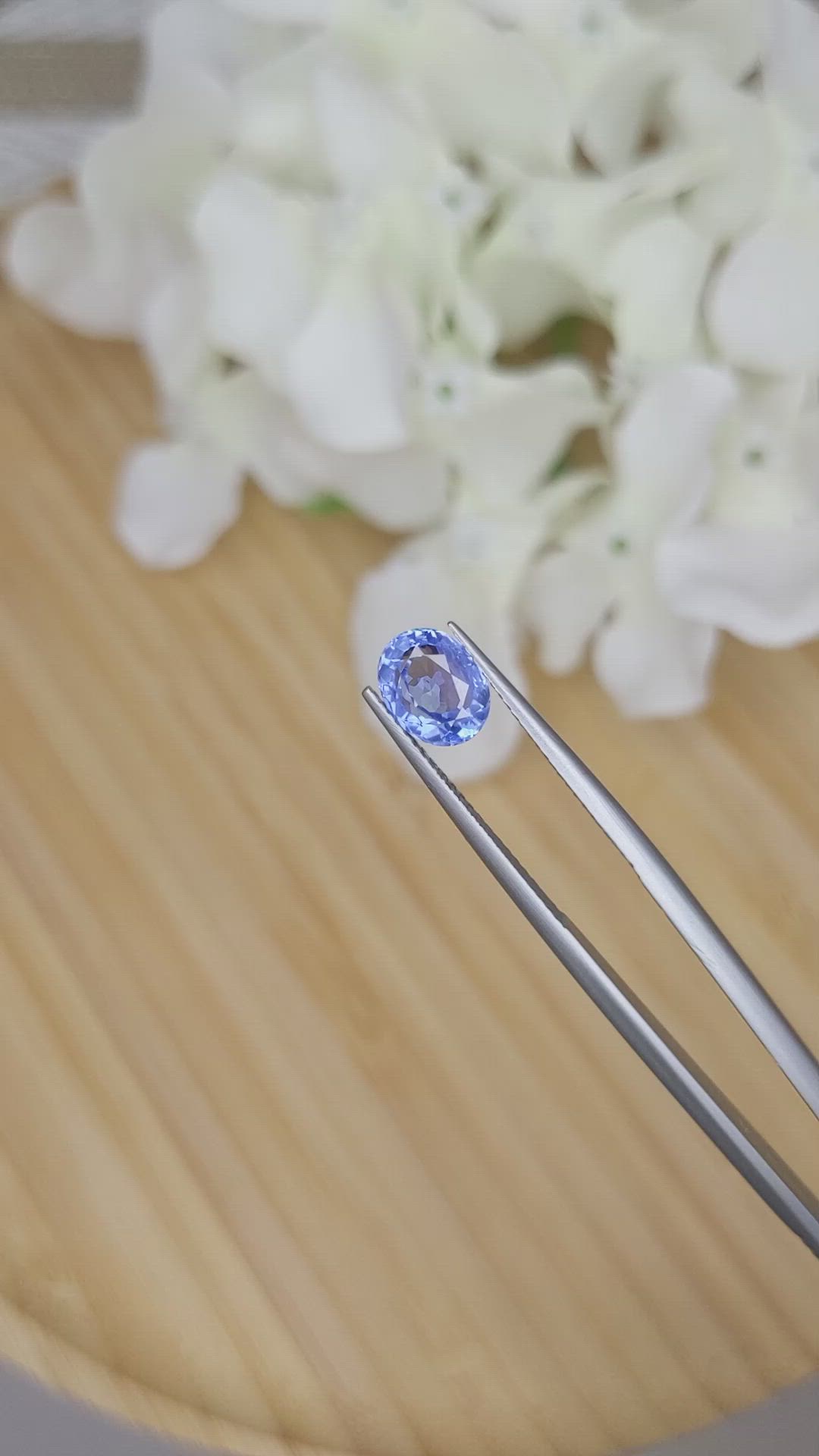 1.66 Ct. Blue Sapphire from Ceylon (Sri Lanka) Size Video