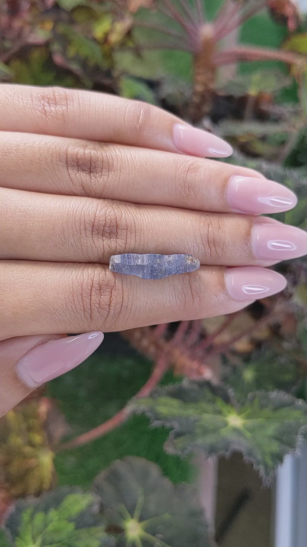 8.77 Ct. Blue Sapphire Crystal from Ceylon (Sri Lanka) Size Video