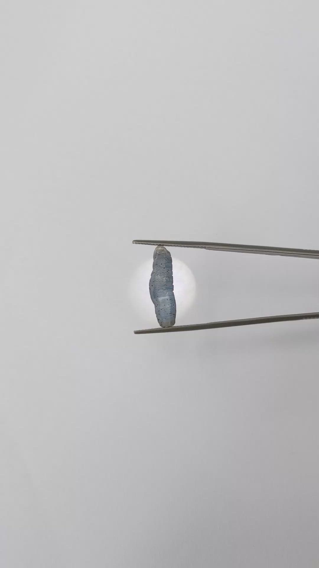 8.77 Ct. Blue Sapphire Crystal from Ceylon (Sri Lanka) Size Video