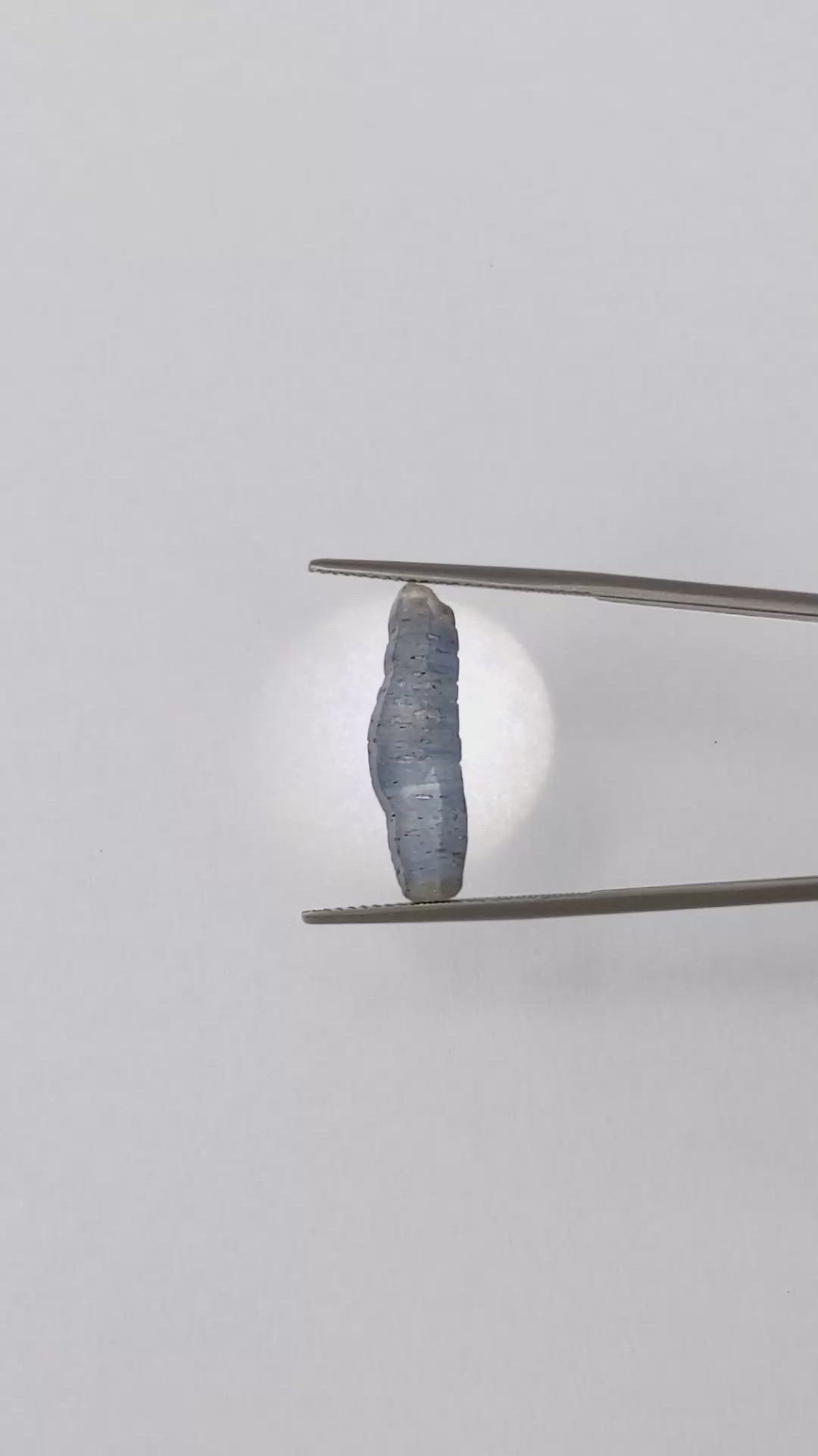 8.77 Ct. Blue Sapphire Crystal from Ceylon (Sri Lanka) Size Video