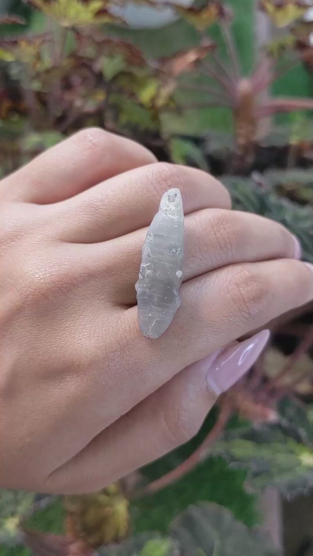 30.41 Ct. Grey Sapphire Crystal from Ceylon (Sri Lanka) Size Video