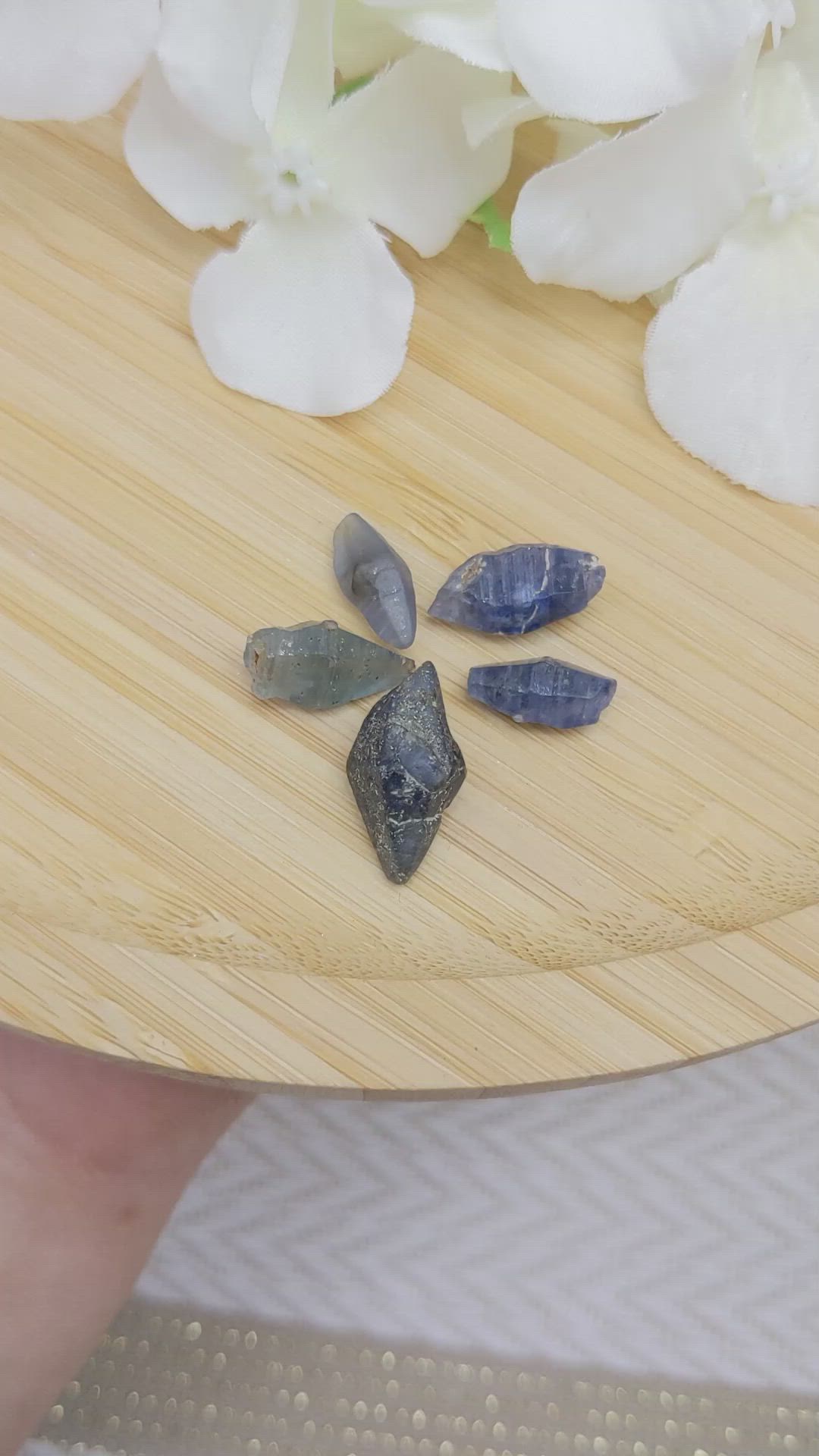 31.84 Ct. Blue Sapphire Crystal from Ceylon (Sri Lanka) Size Video