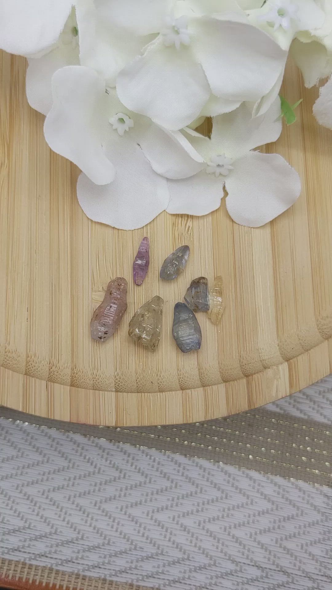 26.14 Ct. Multi Color Sapphire Crystal from Ceylon (Sri Lanka) Size Video