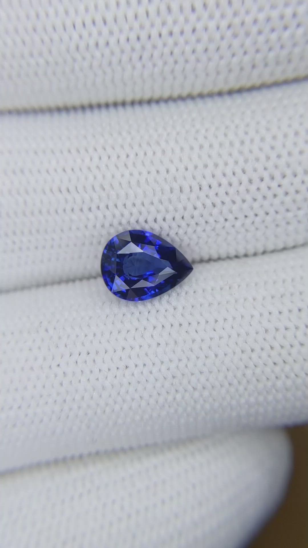 2.05 Ct. Blue Sapphire from Ceylon (Sri Lanka) Size Video
