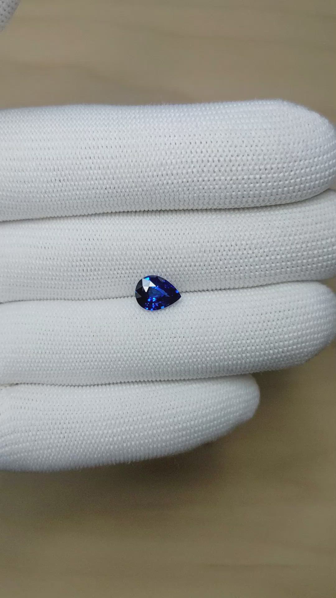 2.05 Ct. Blue Sapphire from Ceylon (Sri Lanka) Size Video