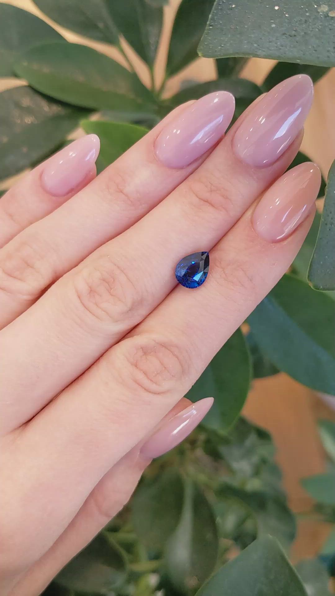 2.05 Ct. Blue Sapphire from Ceylon (Sri Lanka) Size Video