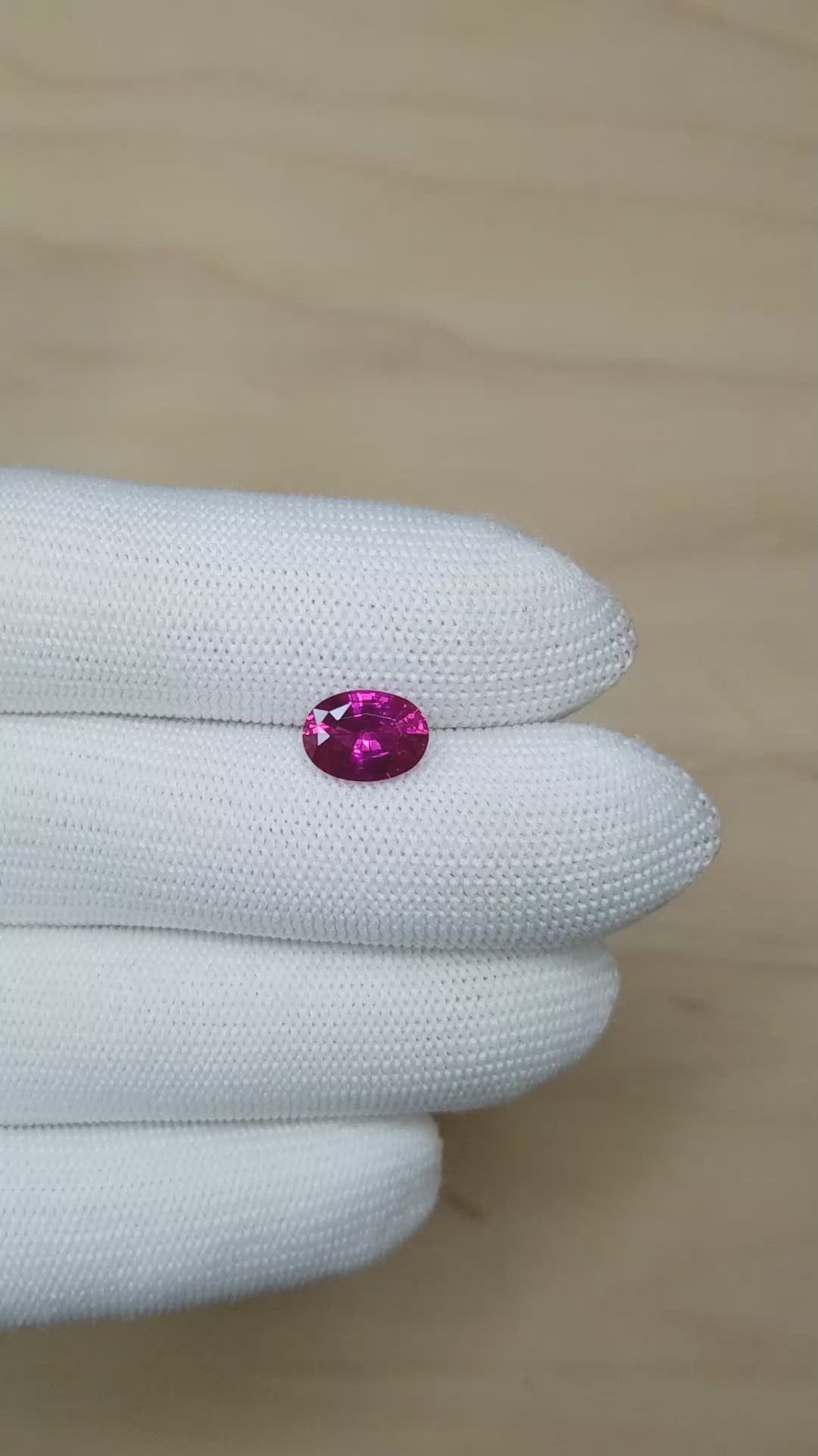 3.08 Ct. Pink Sapphire from Ceylon (Sri Lanka) Size Video