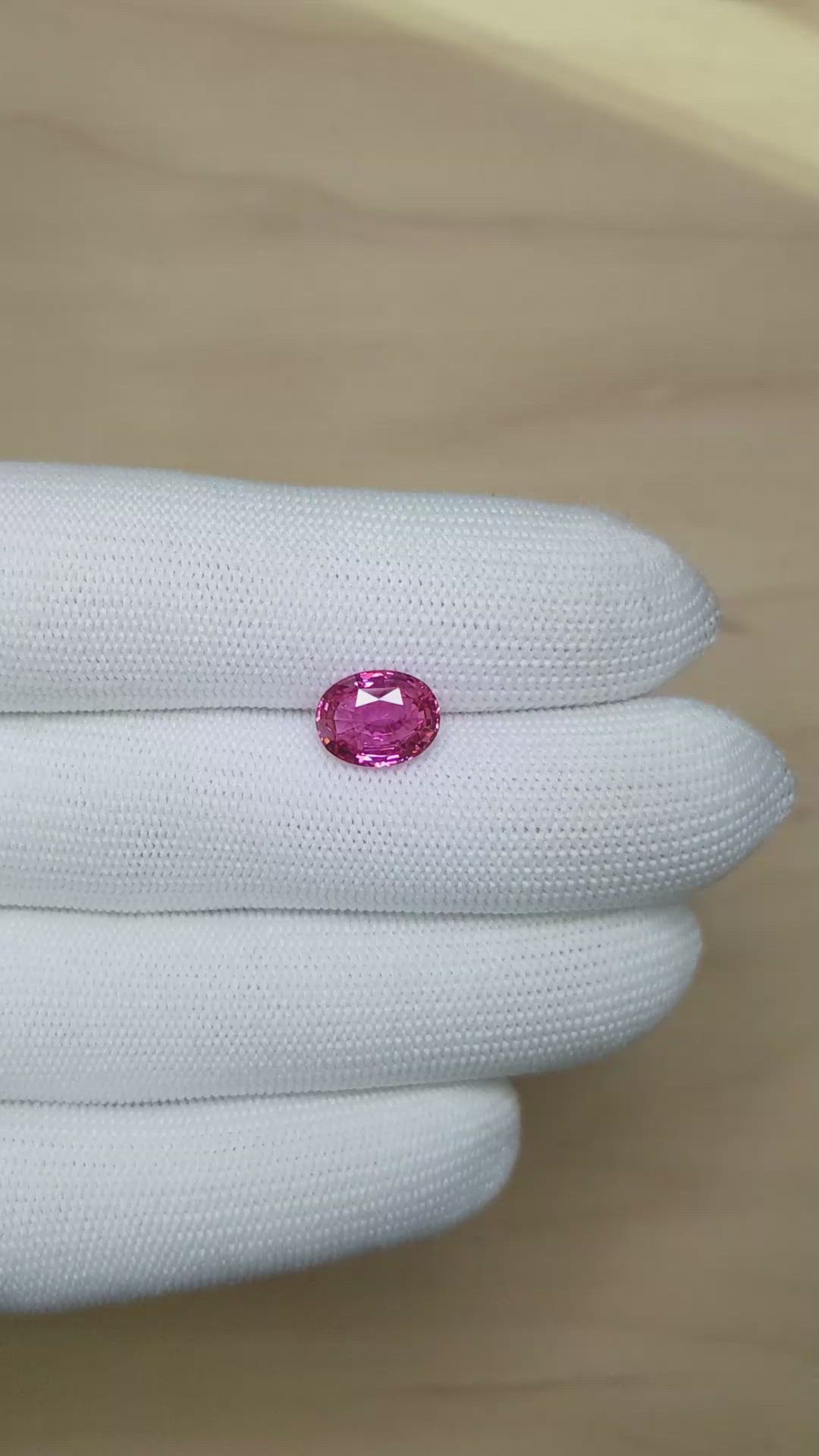 4.01 Ct. Pink Sapphire from Ceylon (Sri Lanka) Size Video