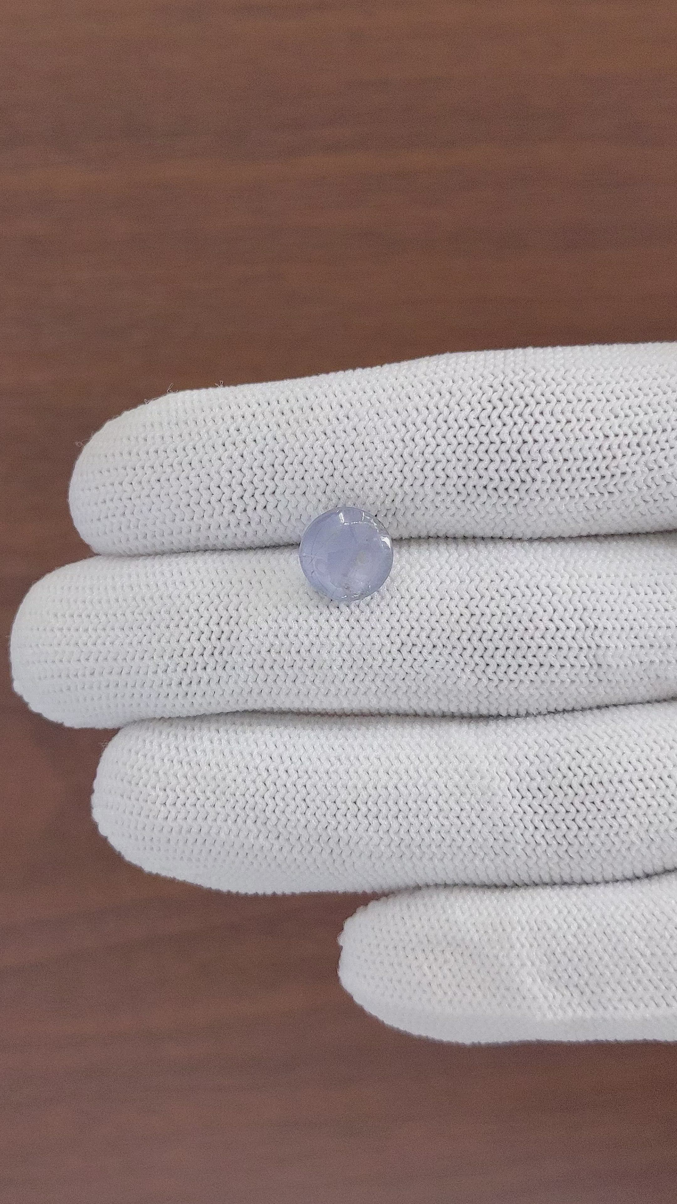 3.54 Ct. Bluish Purple Star Sapphire from Ceylon (Sri Lanka) Size Video