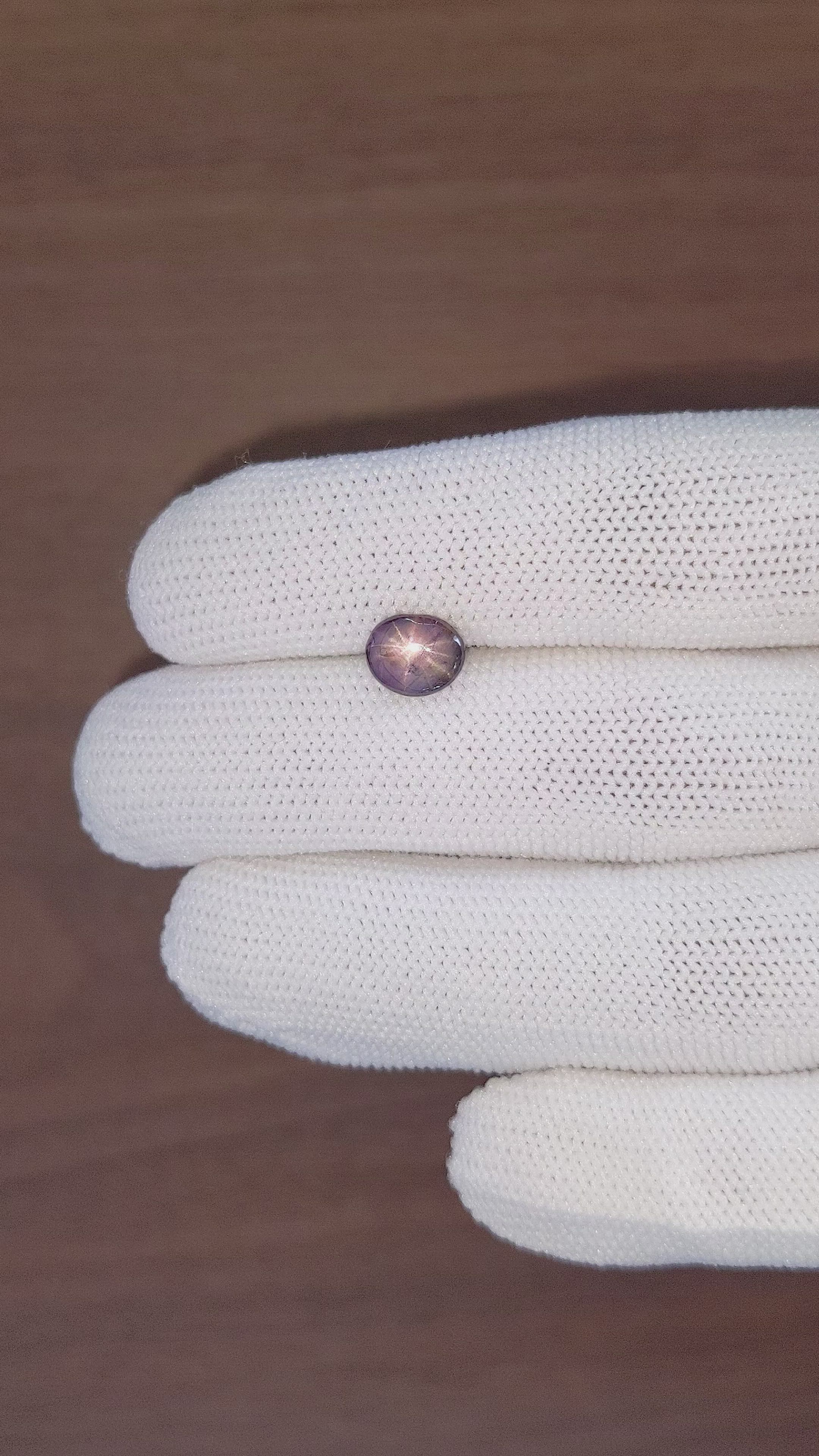 2.41 Ct. Purplish Pink Star Sapphire from Ceylon (Sri Lanka) Size Video