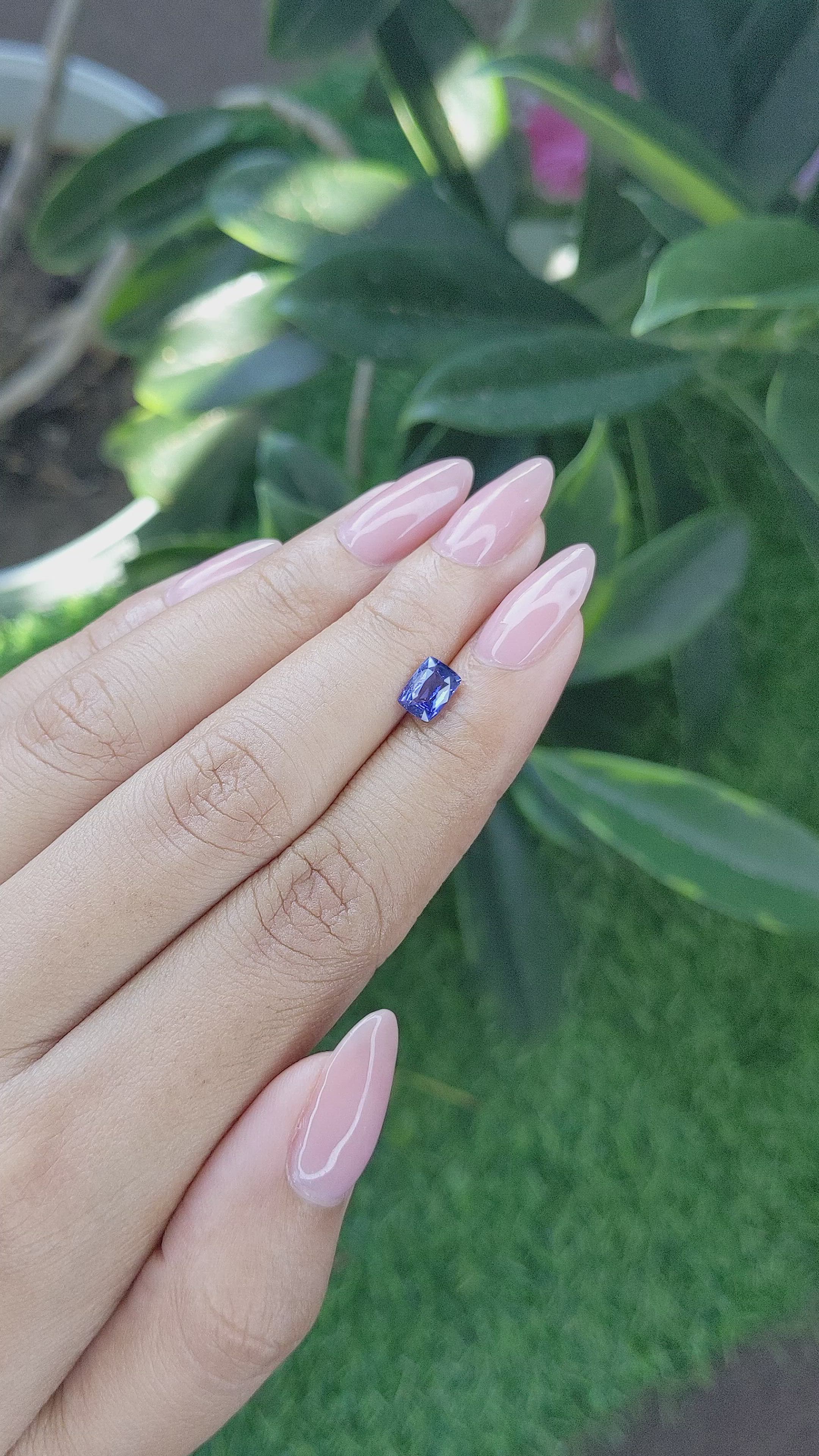 1.00 Ct. Color Change Sapphire from Africa Size Video