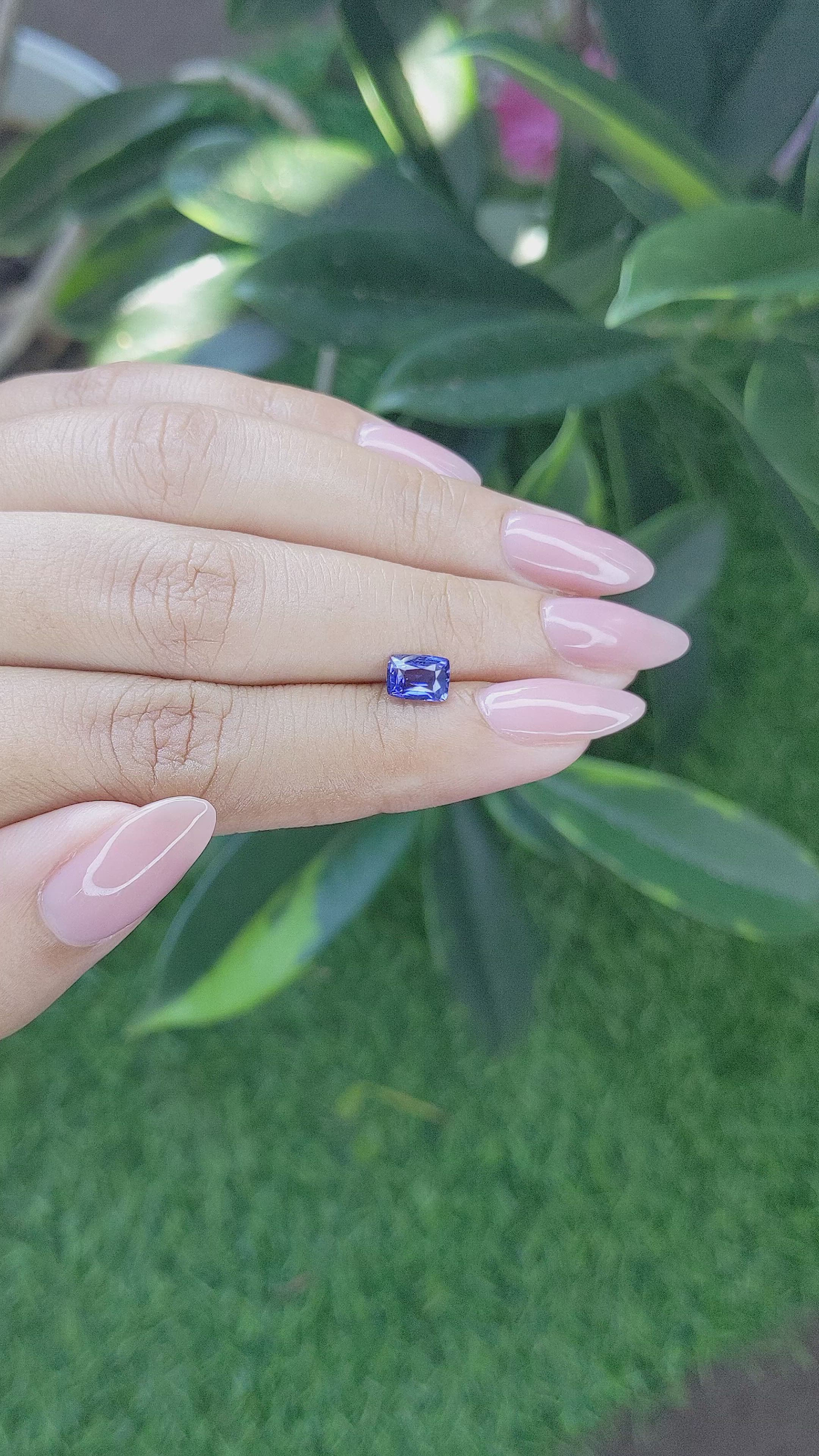 1.00 Ct. Color Change Sapphire from Africa Size Video
