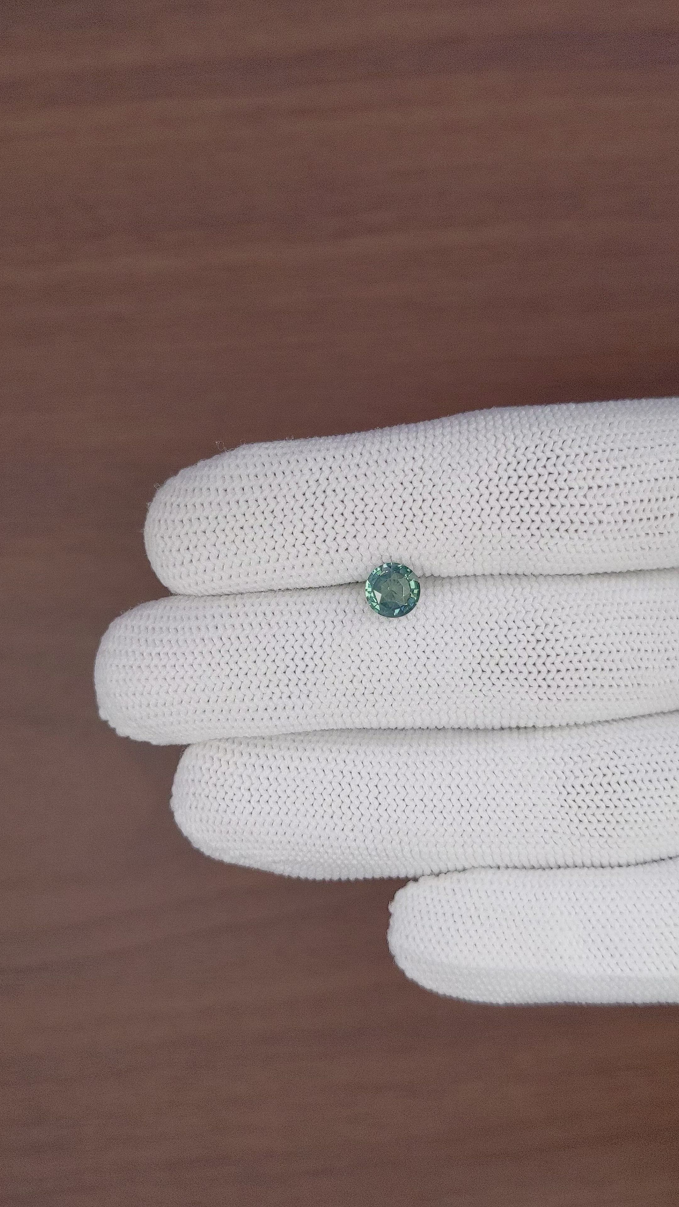 1.04 Ct. Bluish Green Sapphire from Africa Size Video