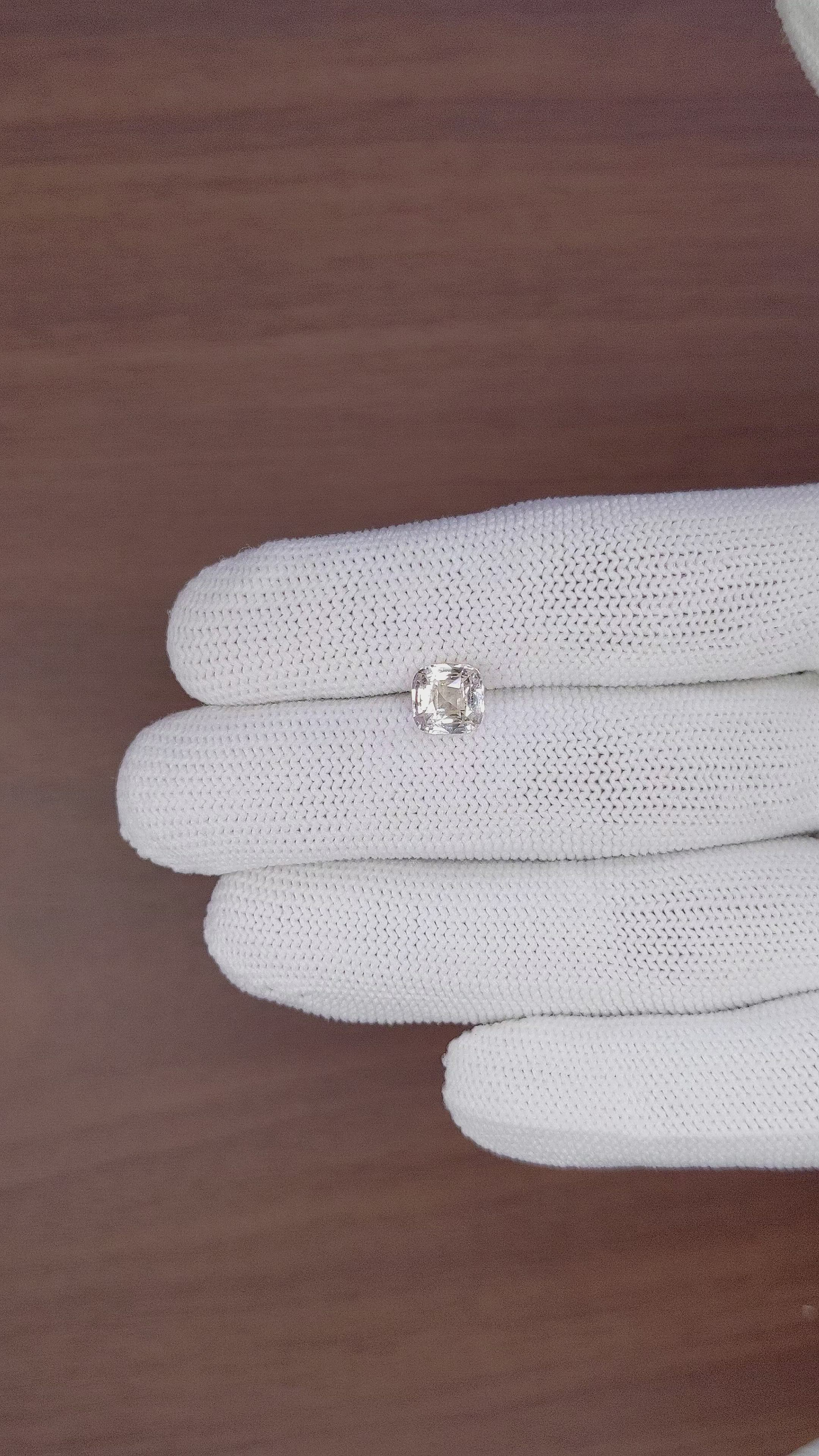 2.60 Ct. Peach Sapphire from Africa Size Video