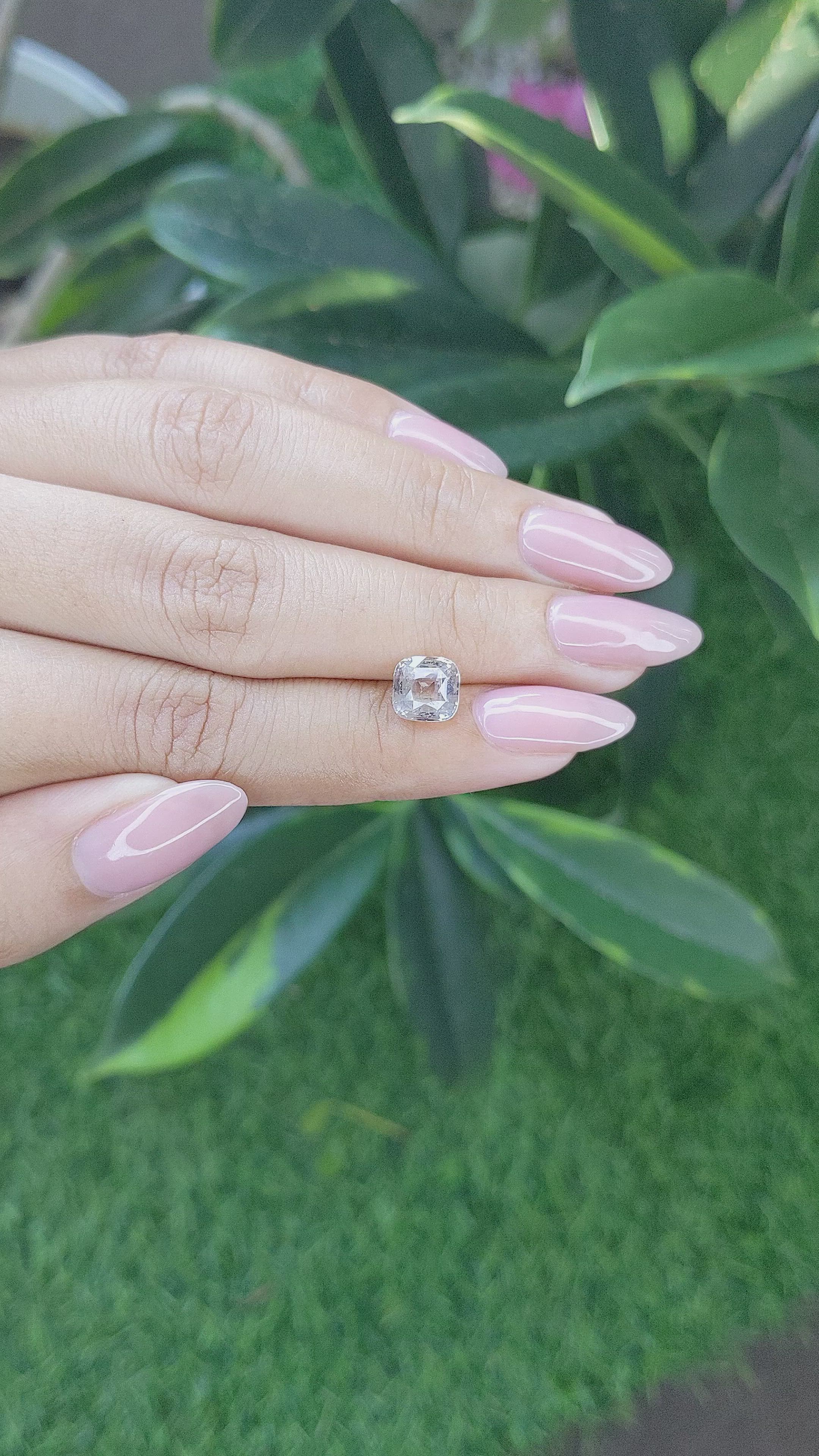 2.60 Ct. Peach Sapphire from Africa Size Video