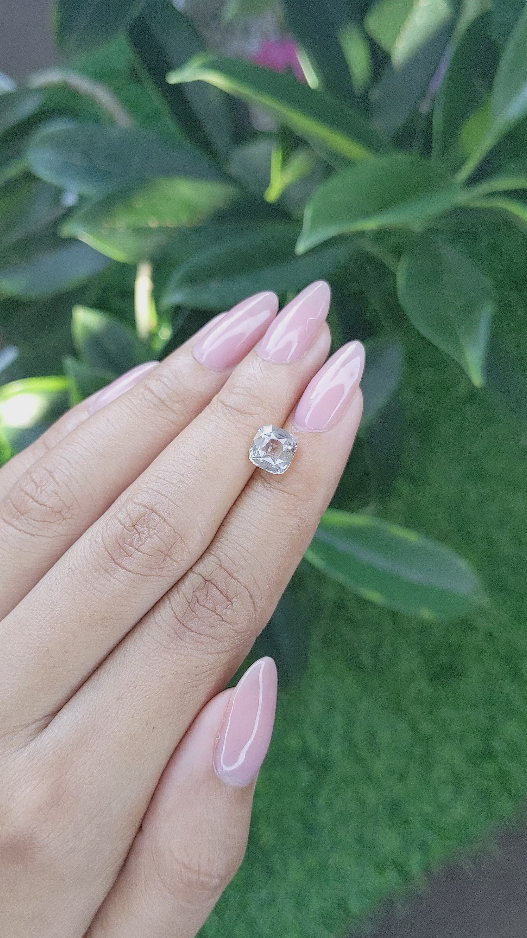 2.60 Ct. Peach Sapphire from Africa Size Video