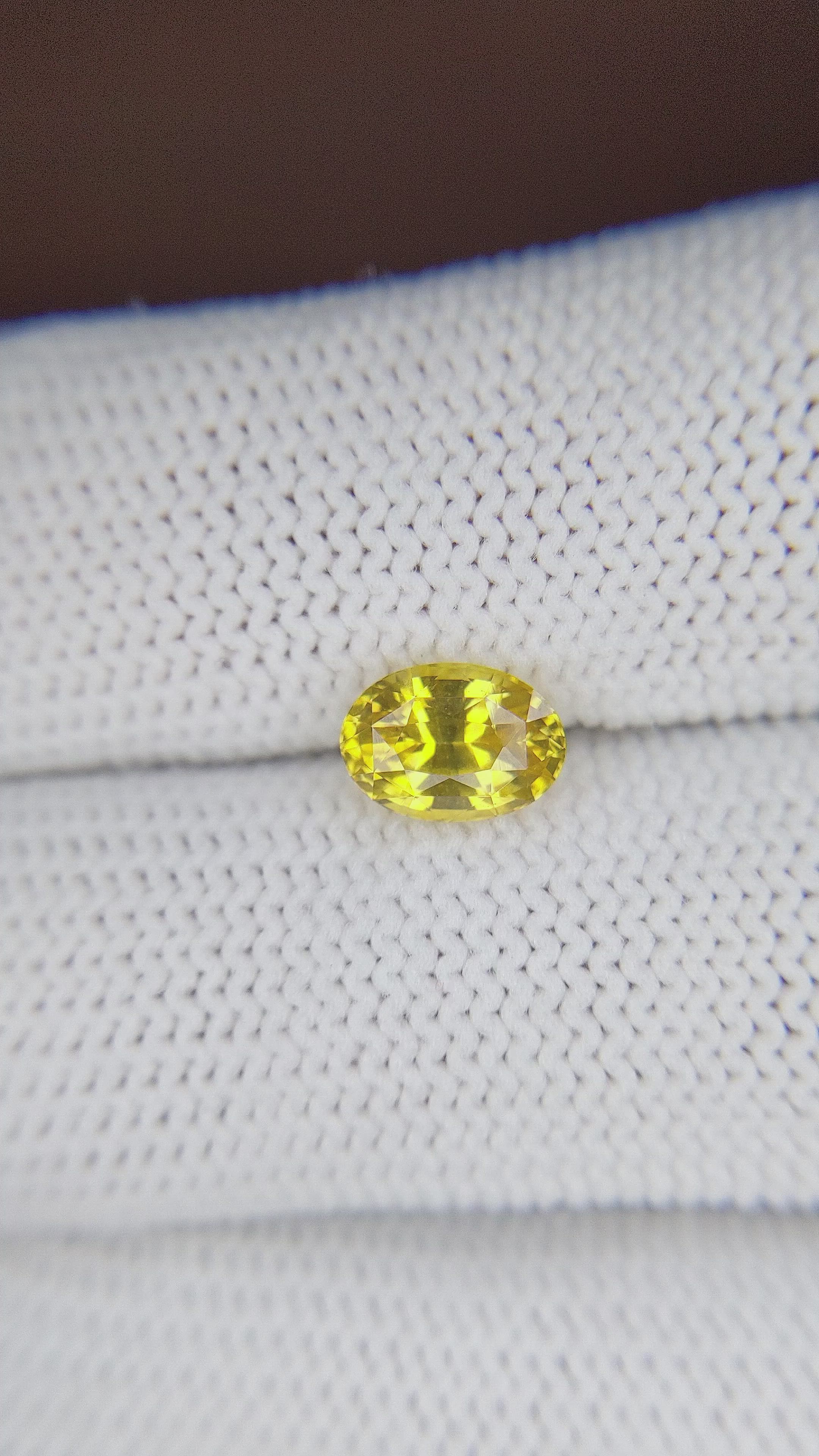 1.75 Ct. Yellow Sapphire from Africa Size Video