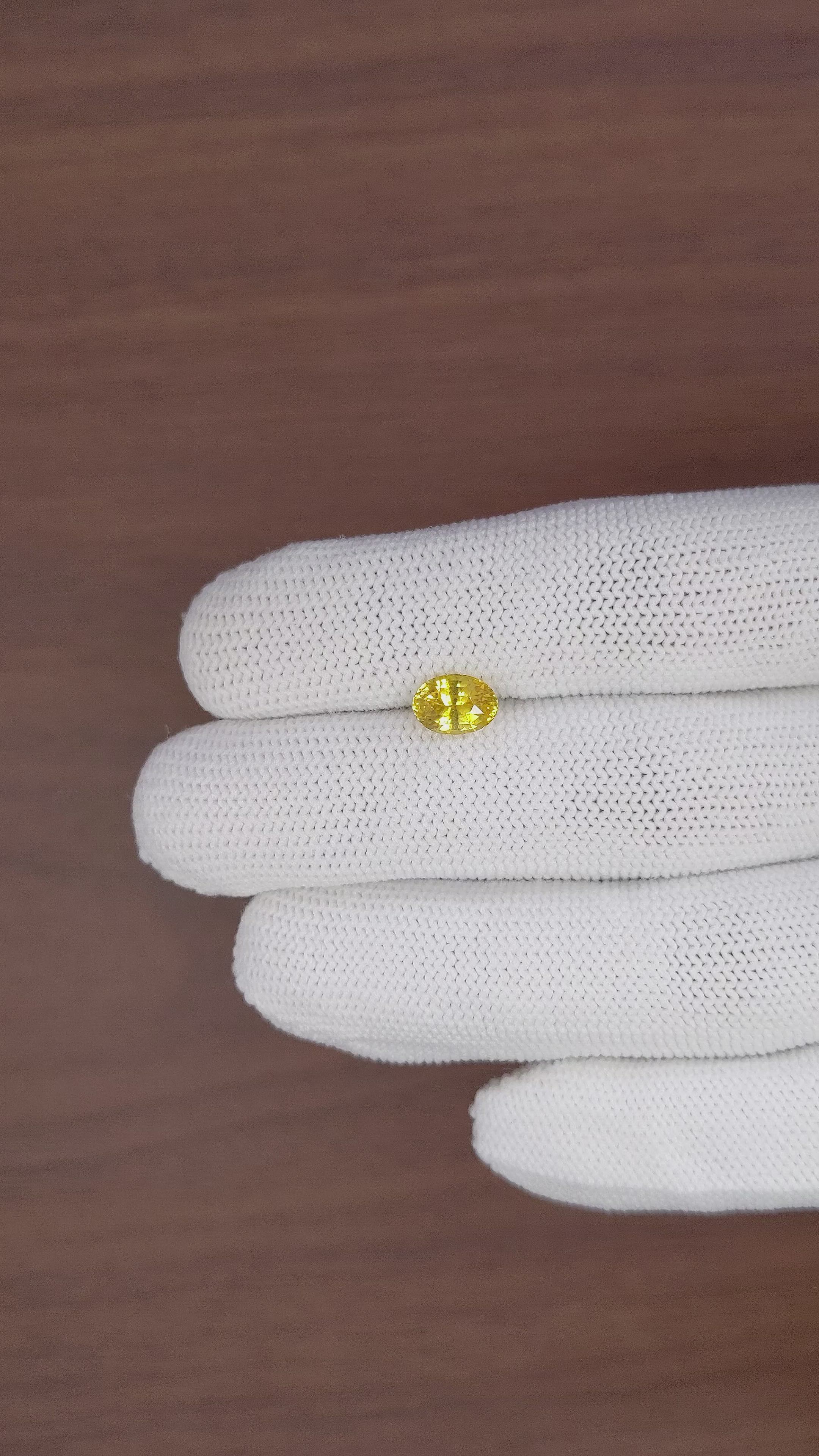 1.75 Ct. Yellow Sapphire from Africa Size Video