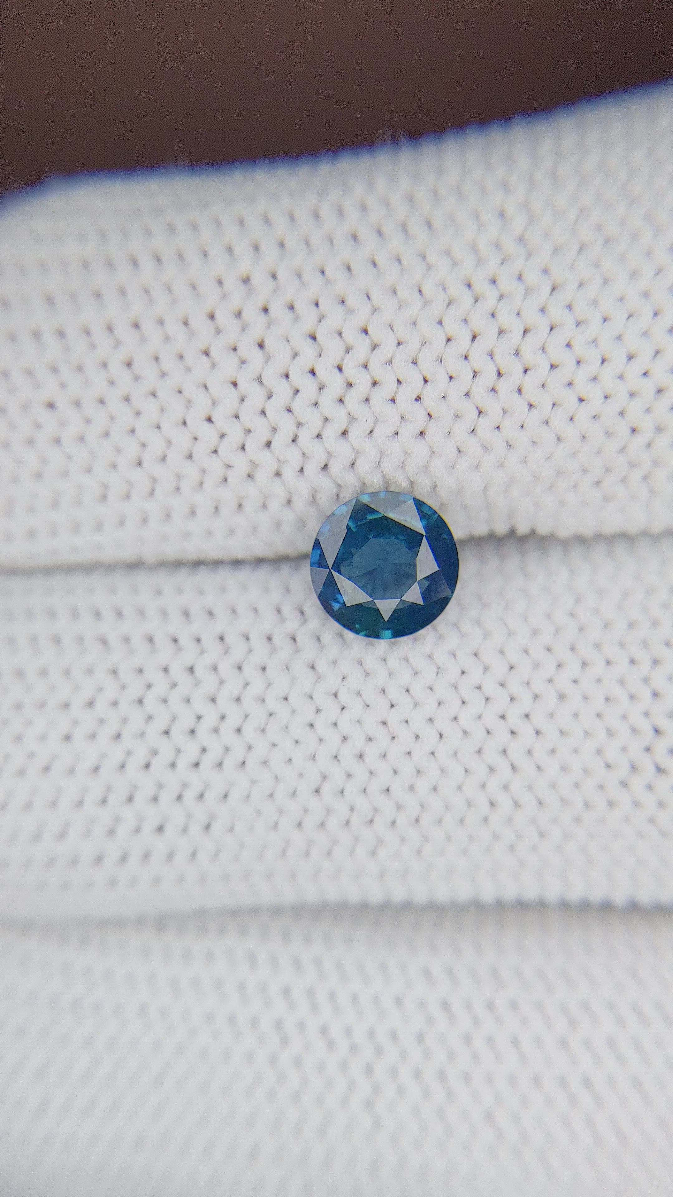 1.03 Ct. Greenish Blue Sapphire from Africa Size Video
