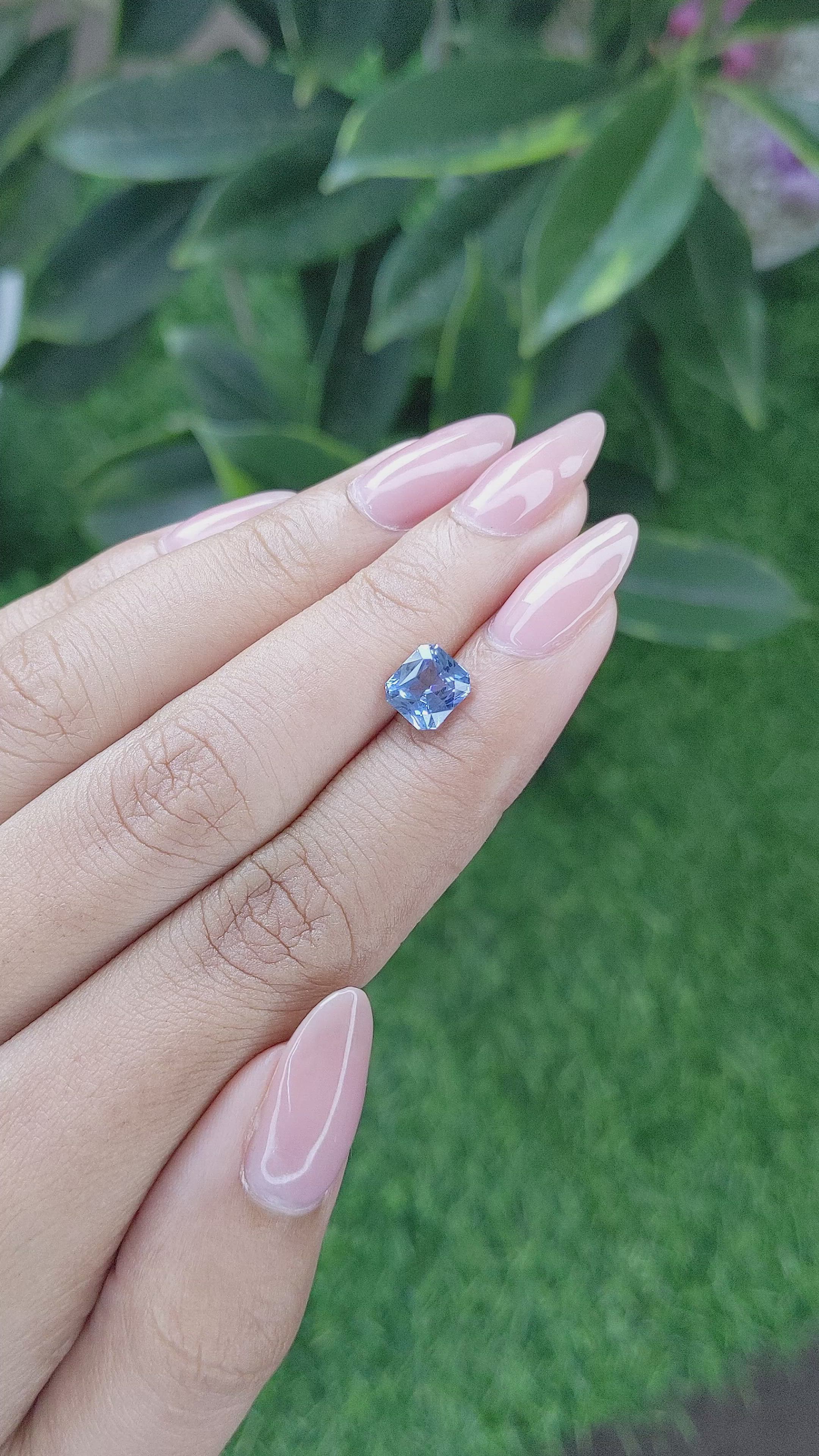 1.85 Ct. Blue Sapphire from Africa Size Video