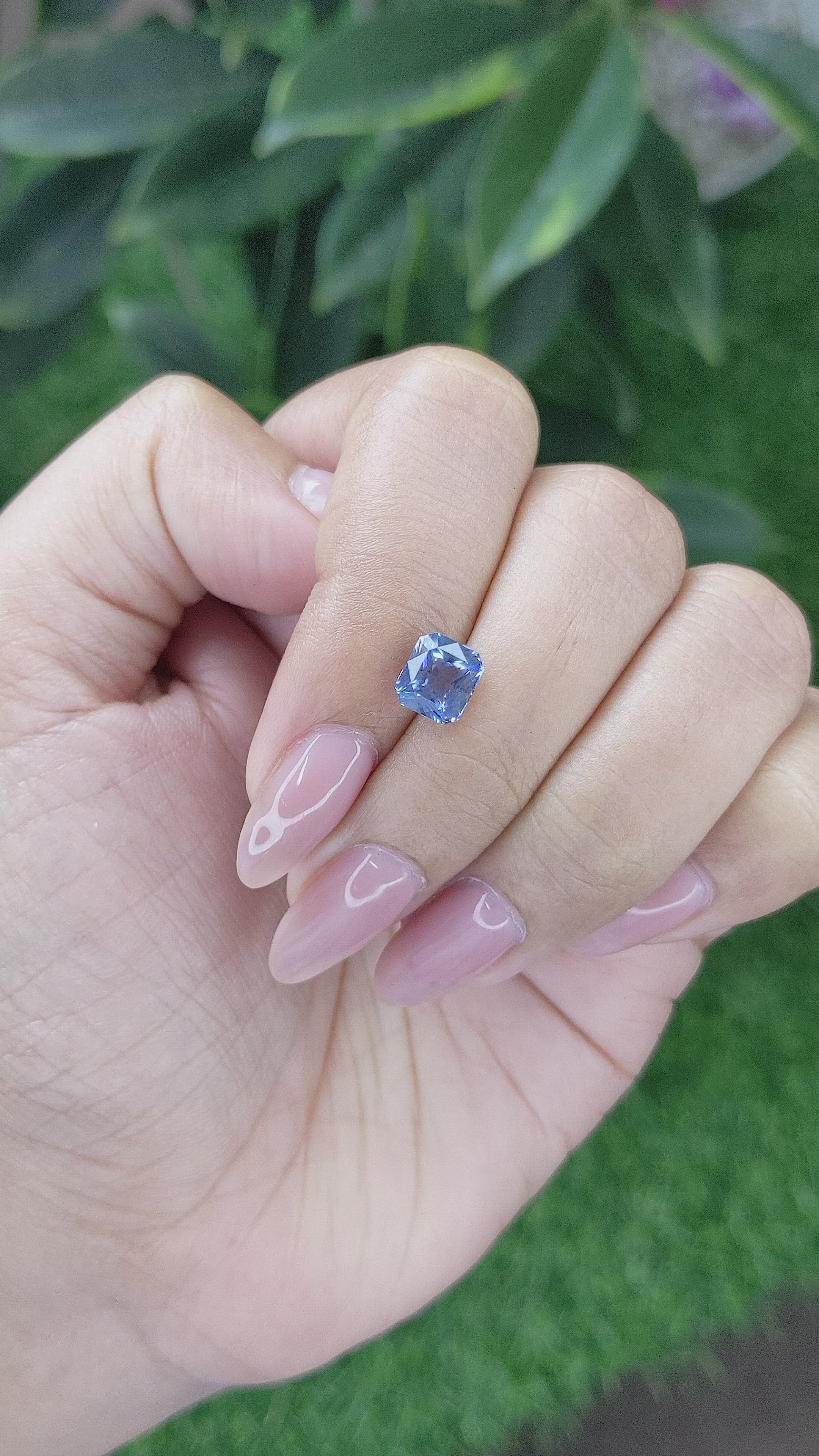 1.85 Ct. Blue Sapphire from Africa Size Video