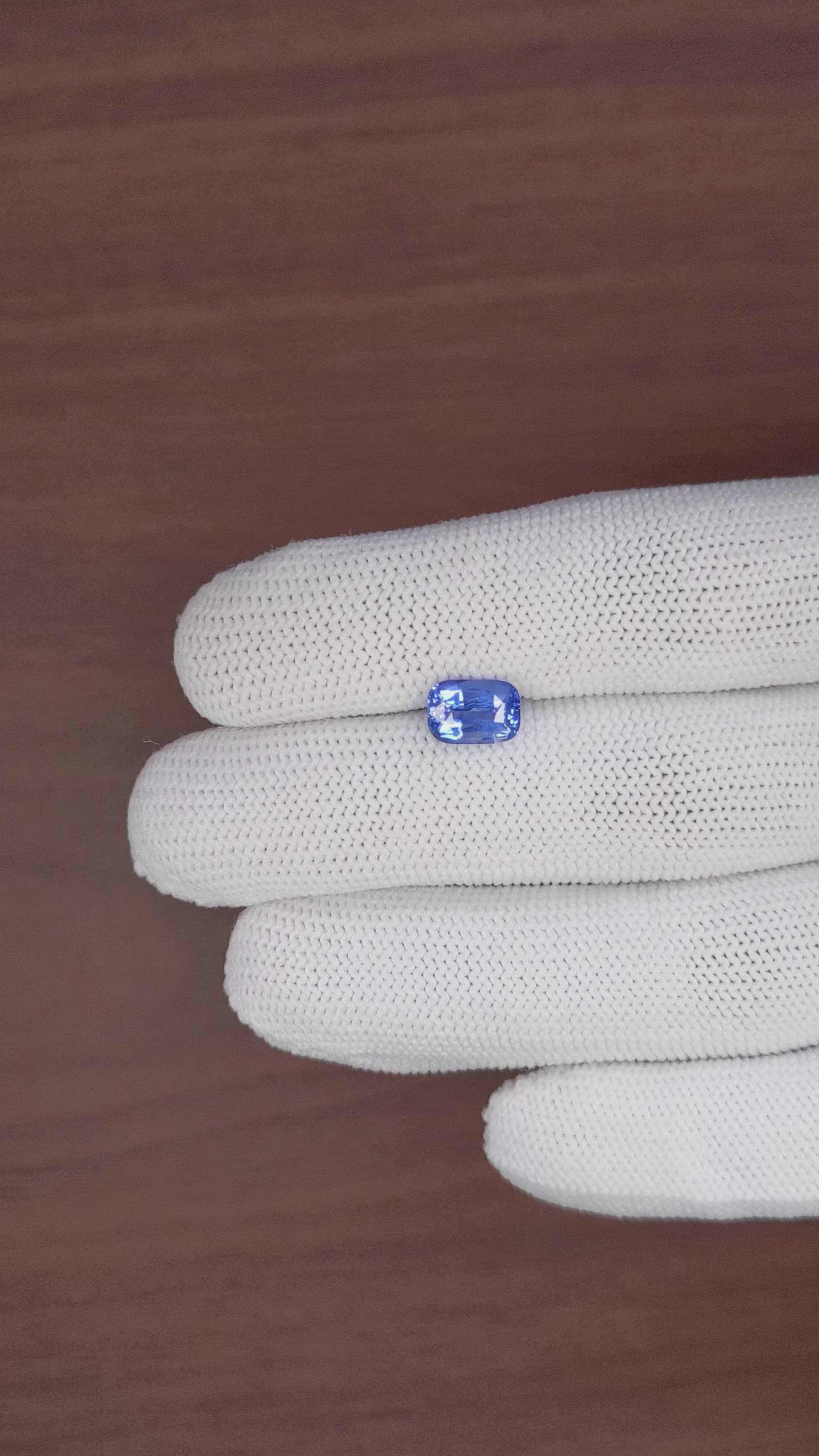 2.06 Ct. Blue Sapphire from Africa Size Video