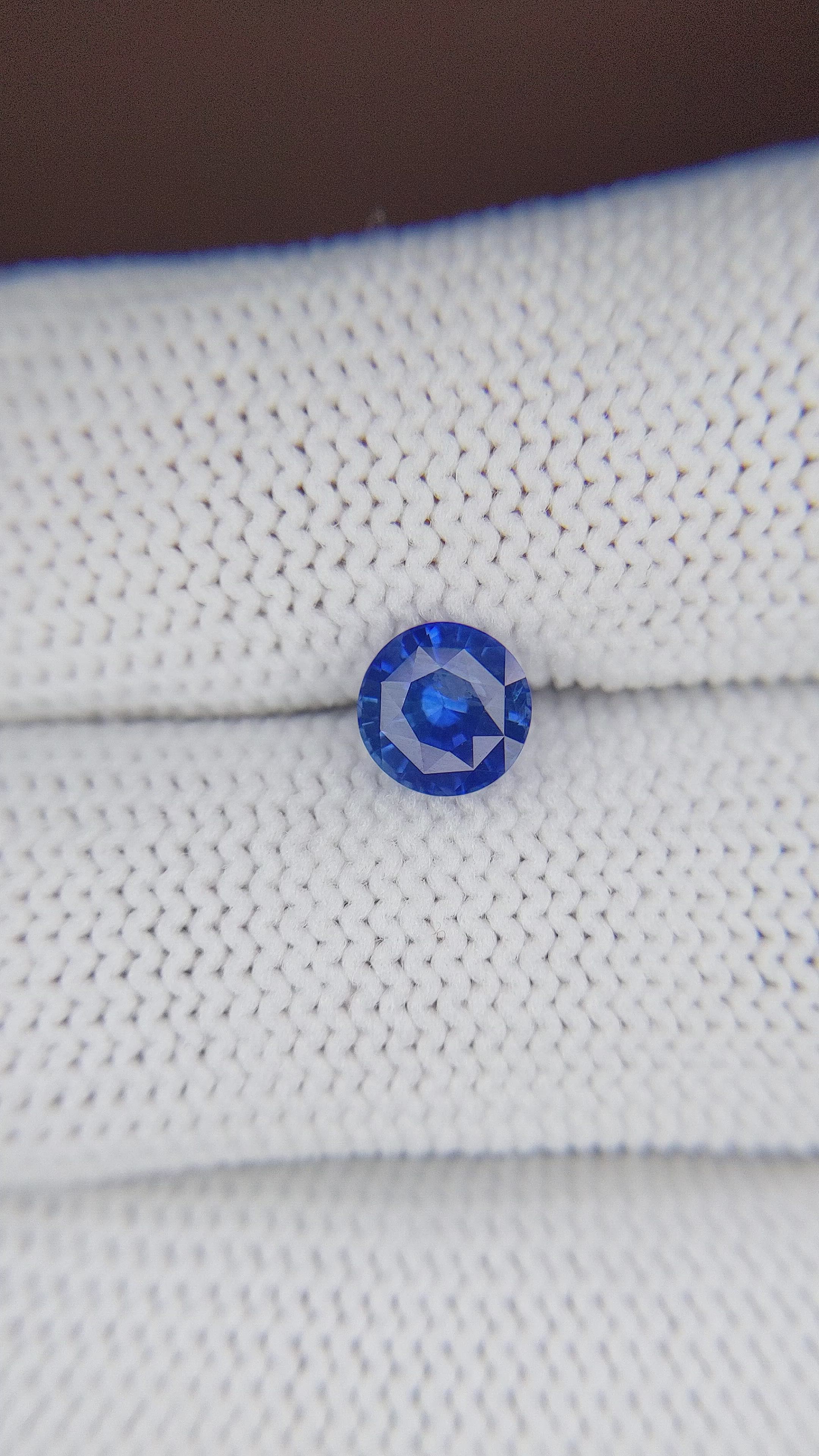1.16 Ct. Blue Sapphire from Africa Size Video