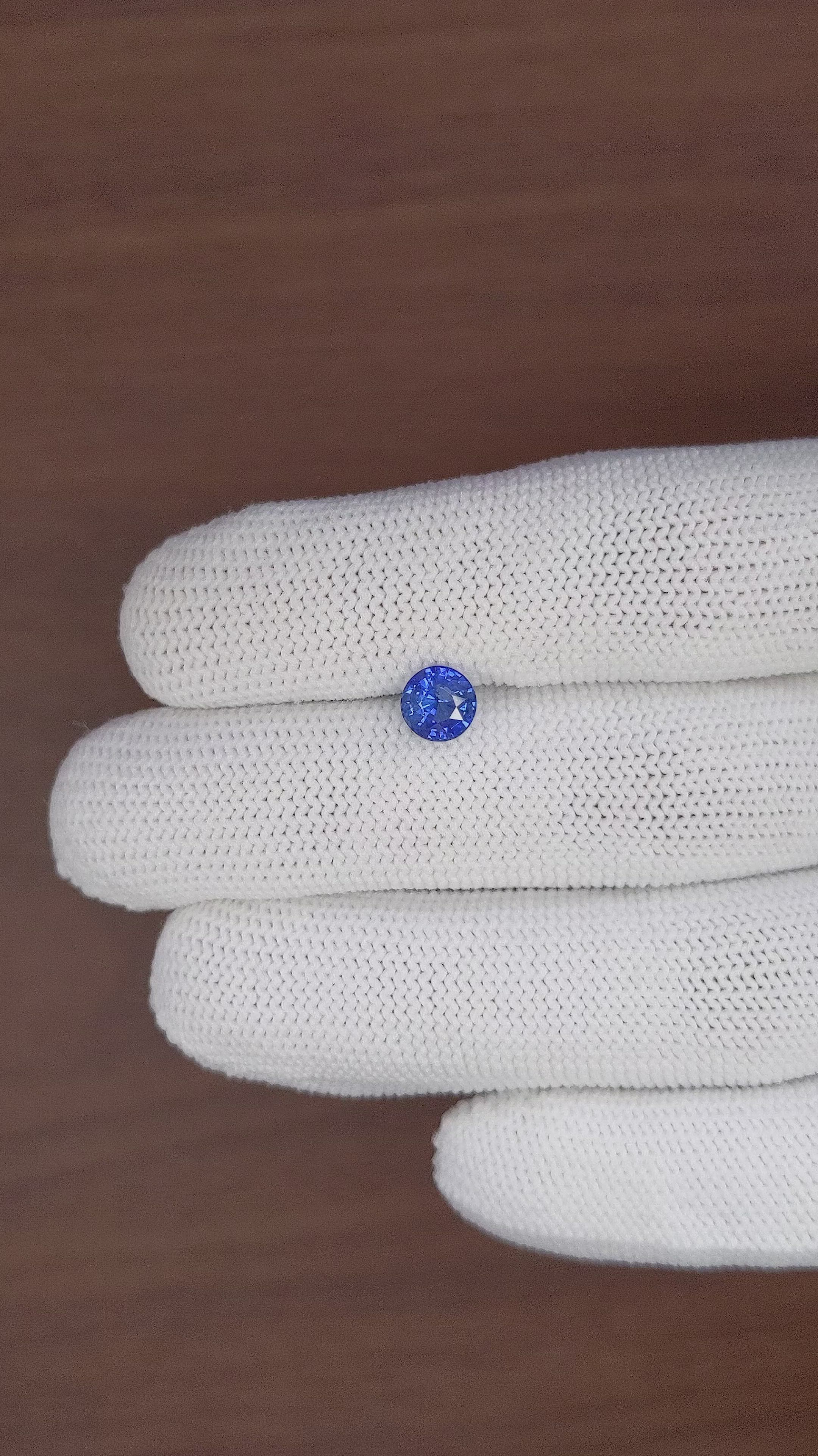 1.16 Ct. Blue Sapphire from Africa Size Video