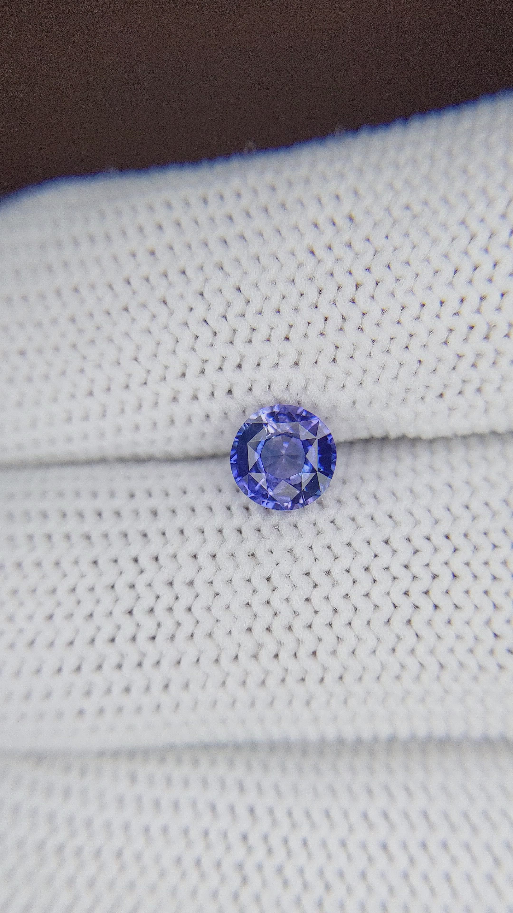 1.02 Ct. Purplish Blue Sapphire from Africa Size Video