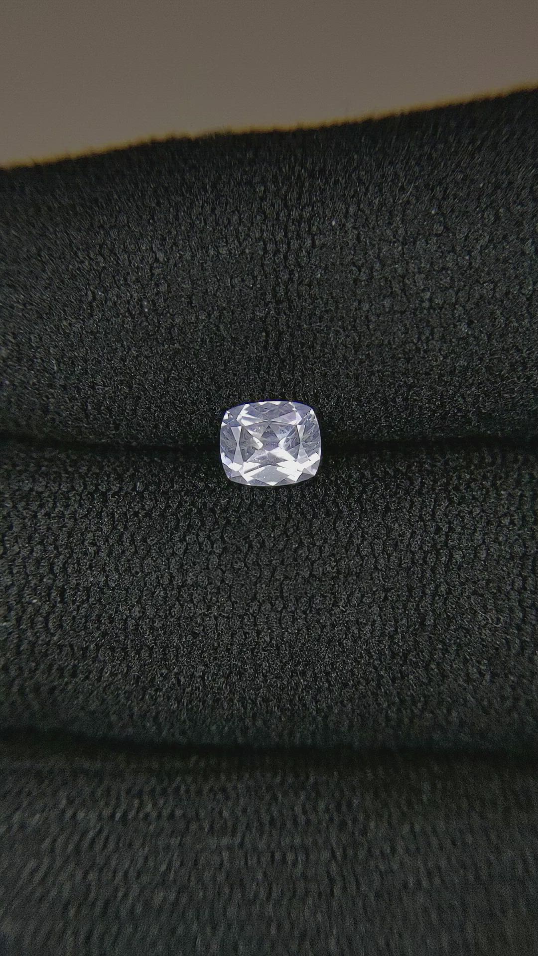 0.56 Ct. White Sapphire from Ceylon (Sri Lanka) Size Video