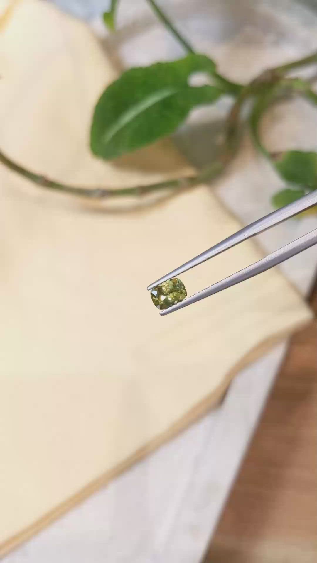 0.77 Ct. Bi Color Sapphire from Montana Size Video