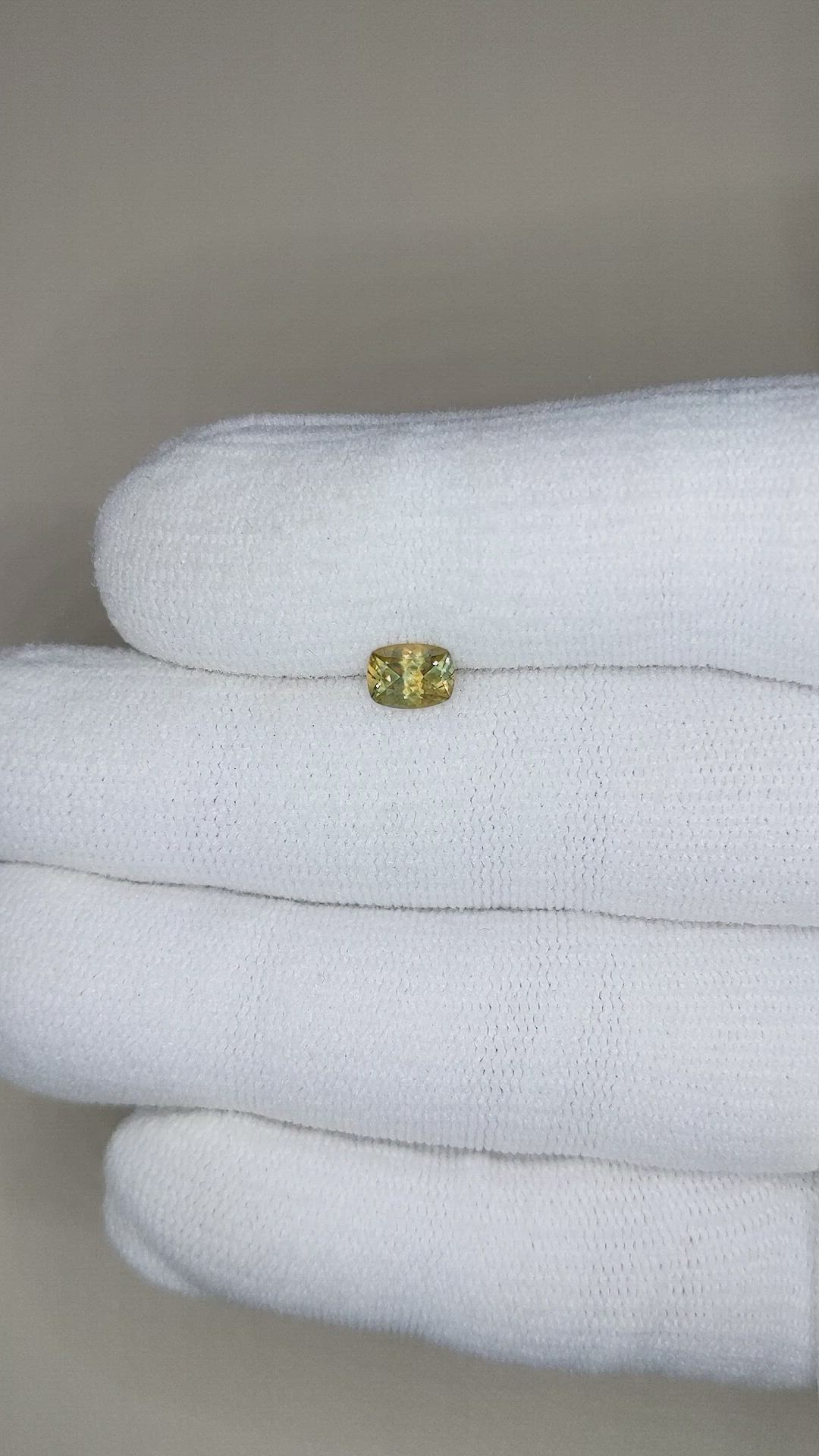 0.77 Ct. Bi Color Sapphire from Montana Size Video