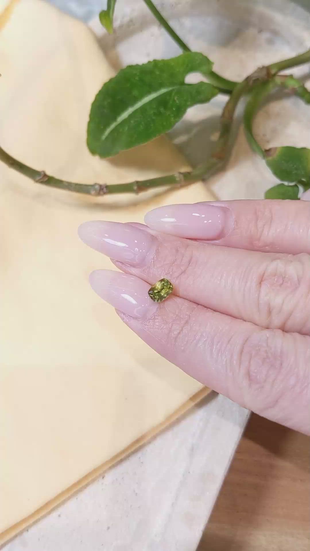 0.77 Ct. Bi Color Sapphire from Montana Size Video