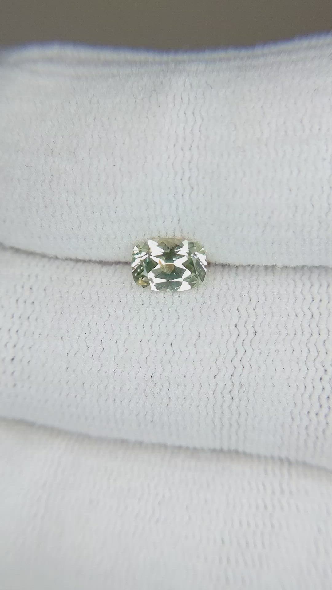 0.91 Ct. Yellow Sapphire from Montana Size Video