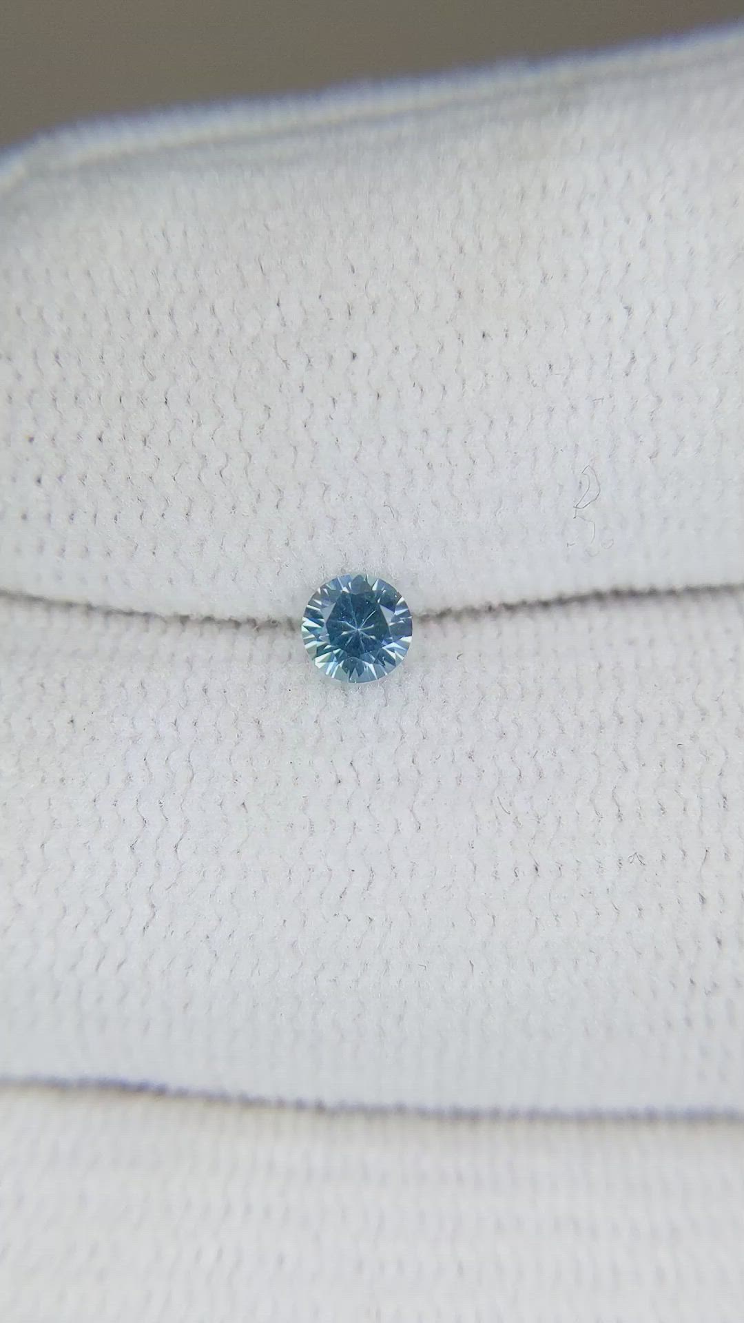 0.22 Ct. Blue Sapphire from Montana Size Video