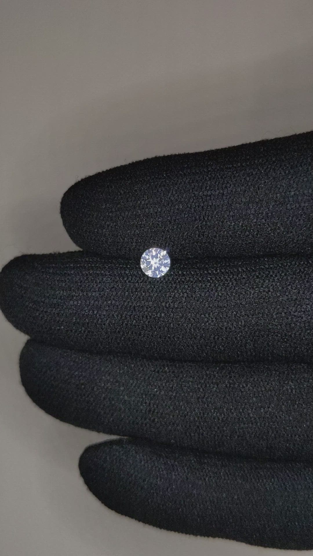 0.41 Ct. White Sapphire from Montana Size Video