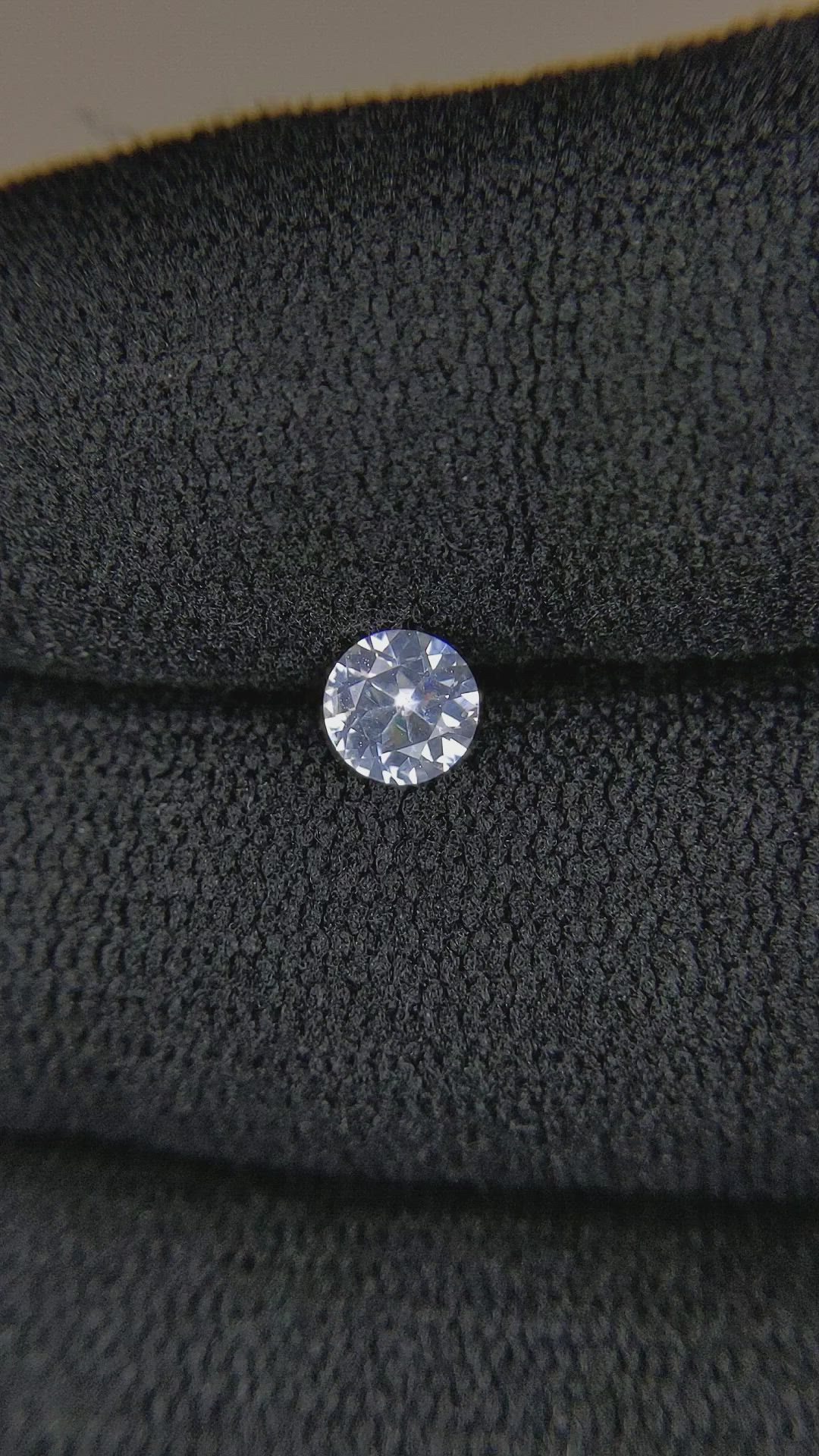 0.42 Ct. White Sapphire from Montana Size Video
