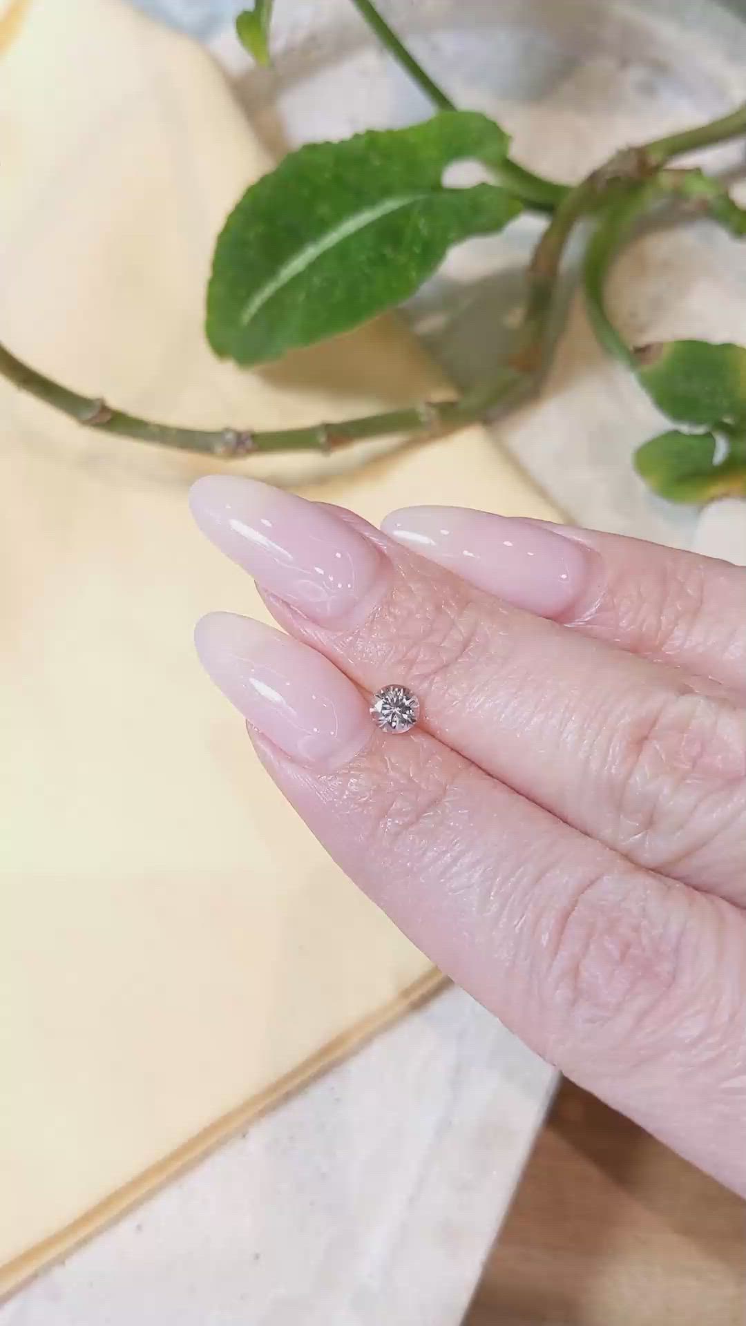 0.44 Ct. Peach Sapphire from Montana Size Video