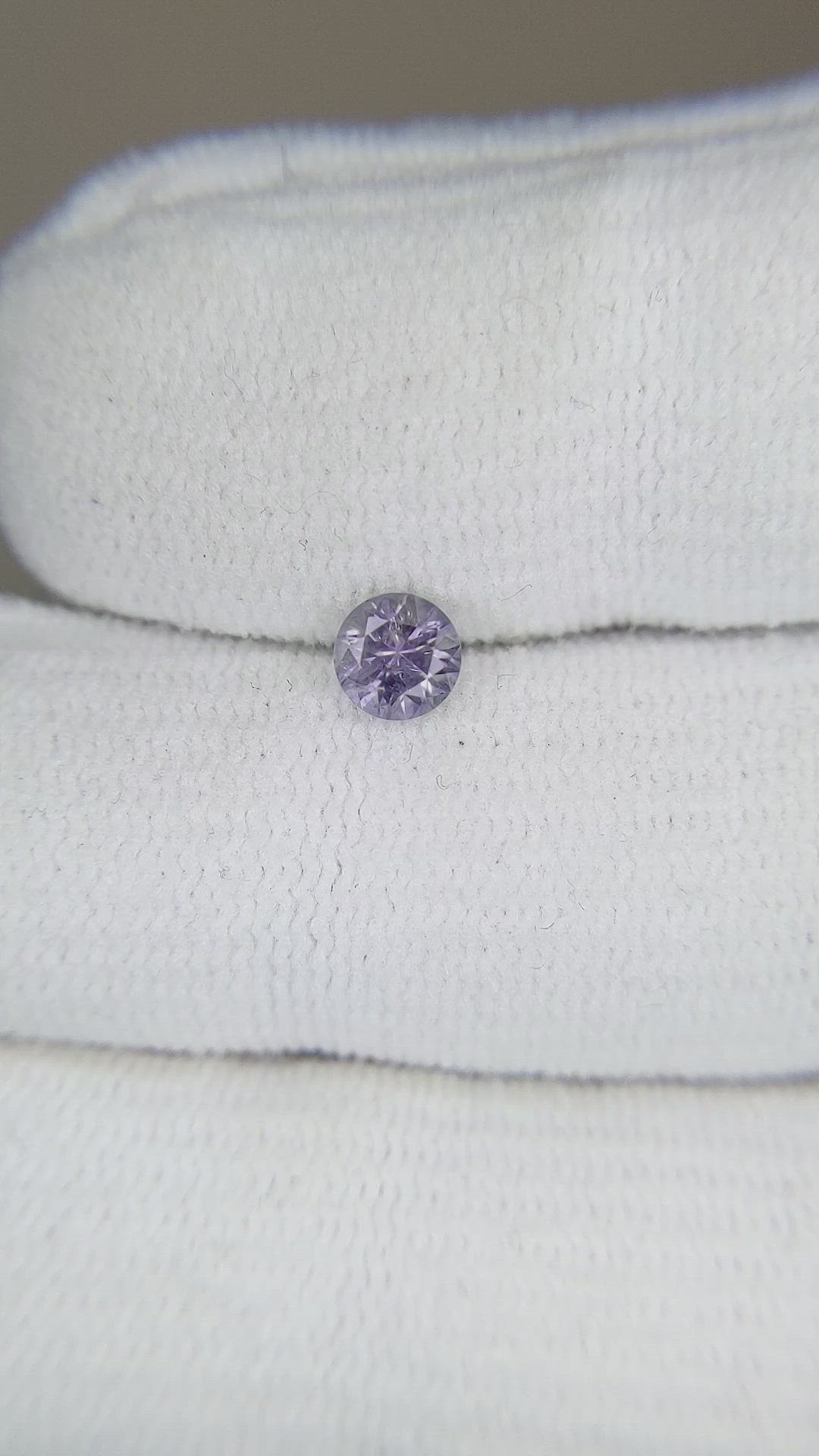 0.45 Ct. Purple Sapphire from Montana Size Video