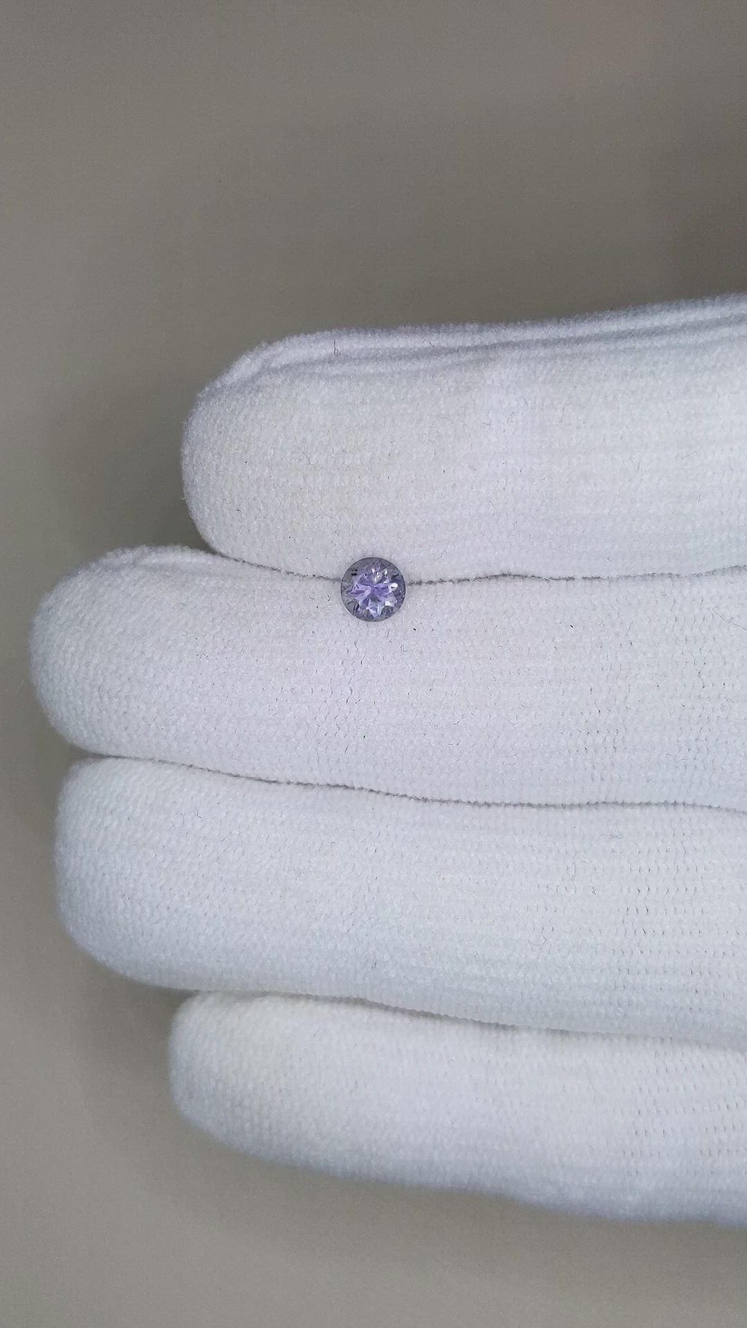 0.45 Ct. Purple Sapphire from Montana Size Video