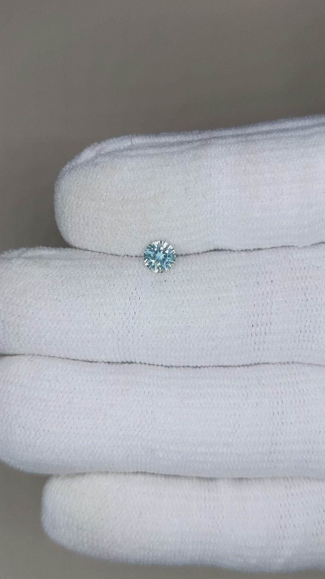 0.45 Ct. Greyish Blue Sapphire from Montana Size Video