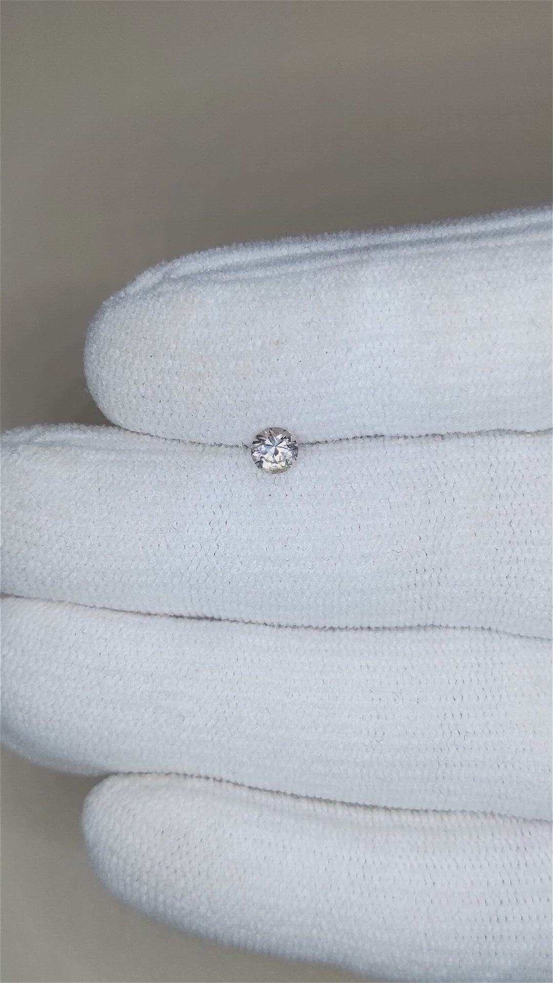 0.30 Ct. Pinkish Purple Sapphire from Montana Size Video