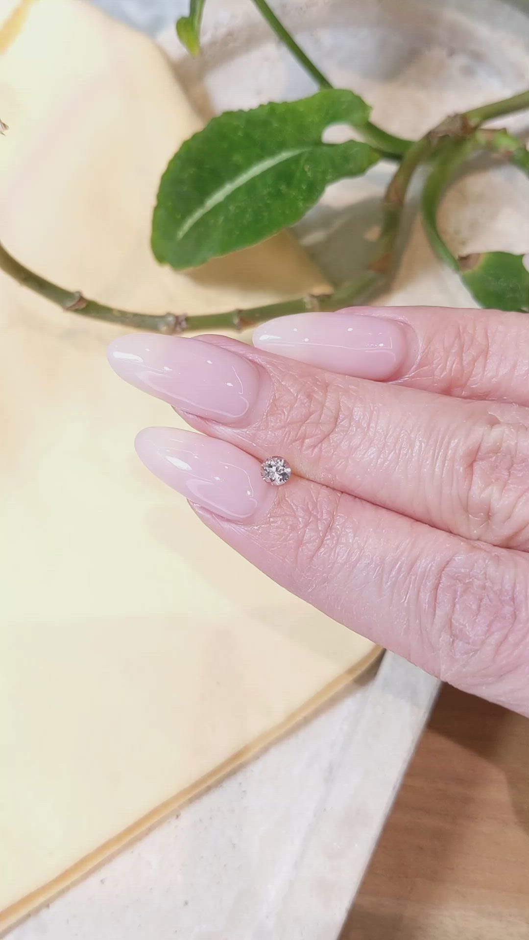 0.30 Ct. Peach Sapphire from Montana Size Video