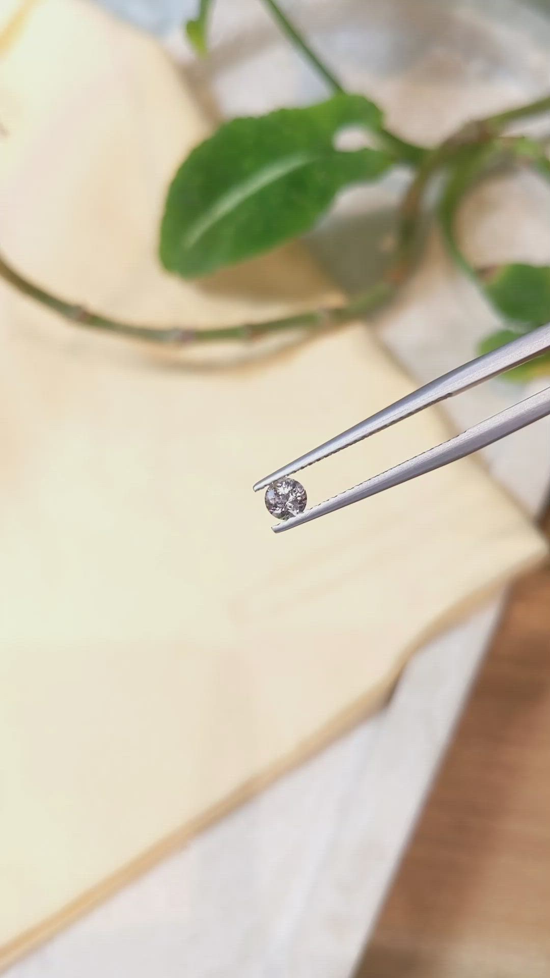 0.30 Ct. Peach Sapphire from Montana Size Video