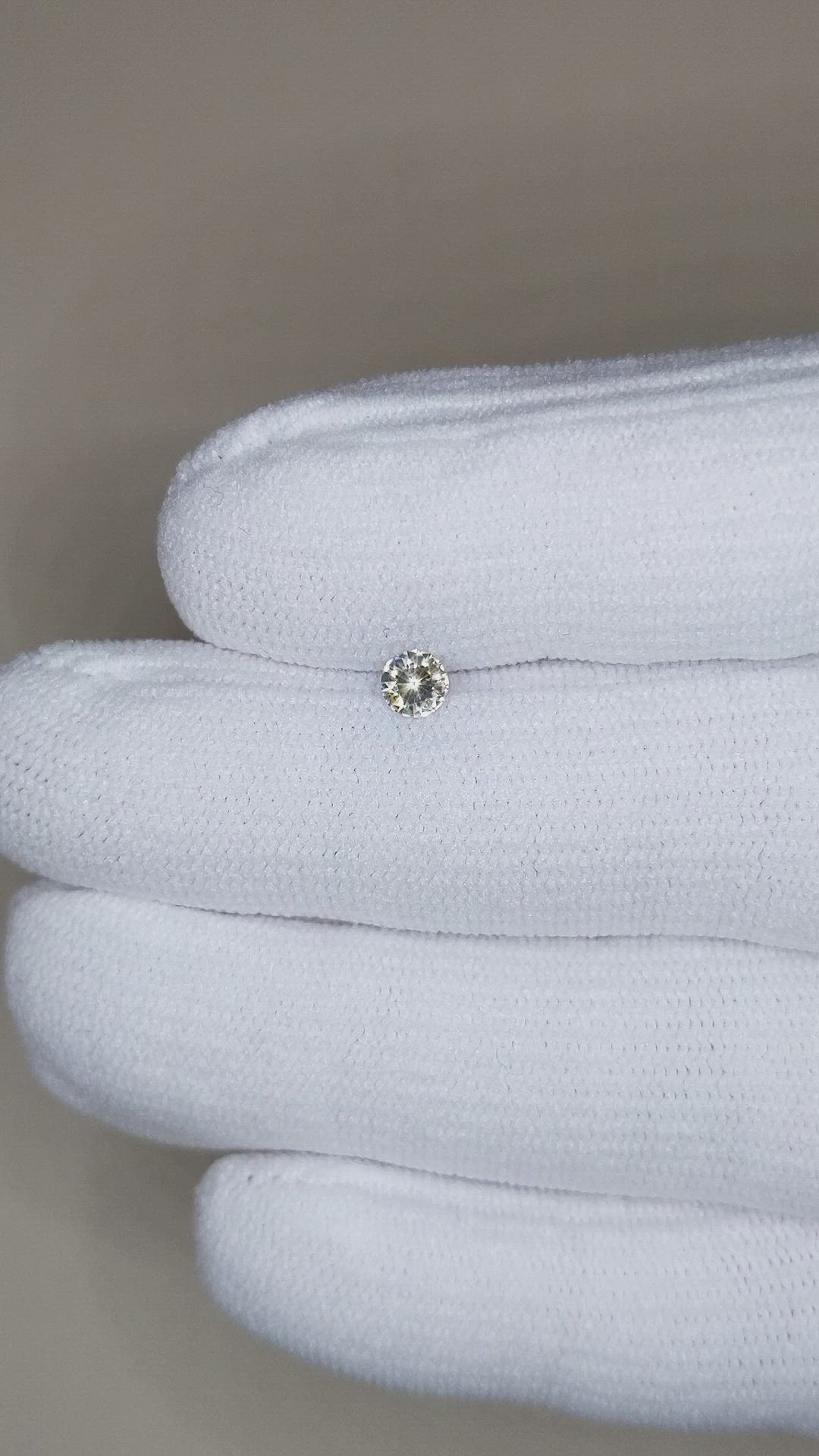 0.30 Ct. Yellow Sapphire from Montana Size Video