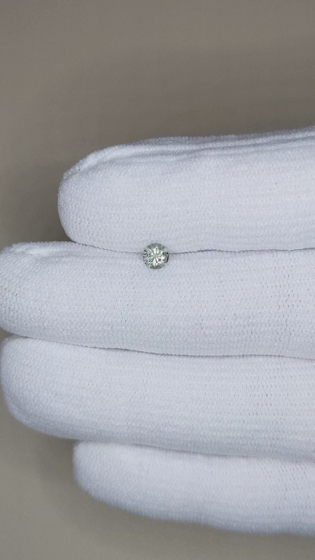 0.32 Ct. Greenish Yellow Sapphire from Montana Size Video